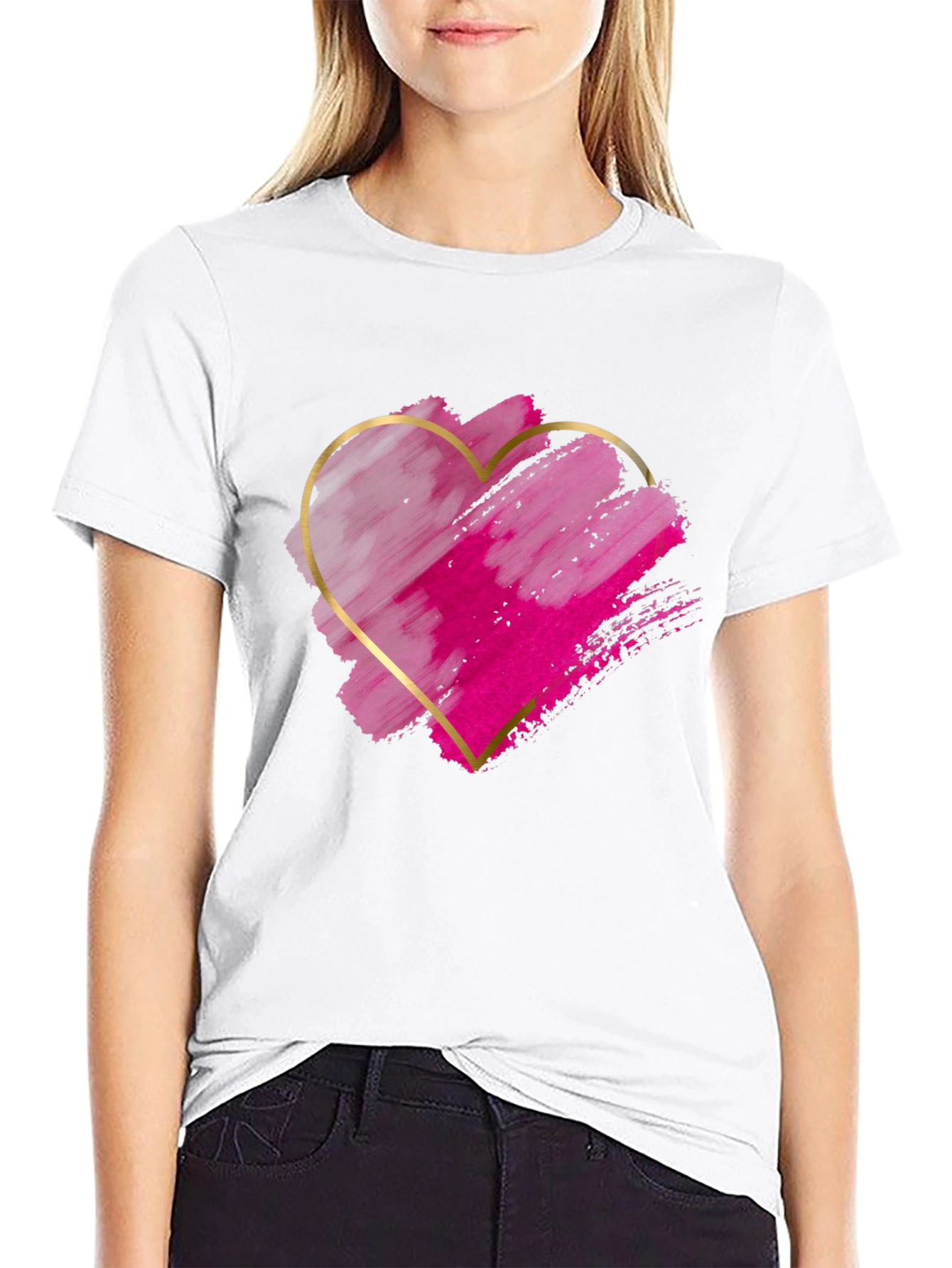 Heart Graphic Tee - Stylish Casual Wear