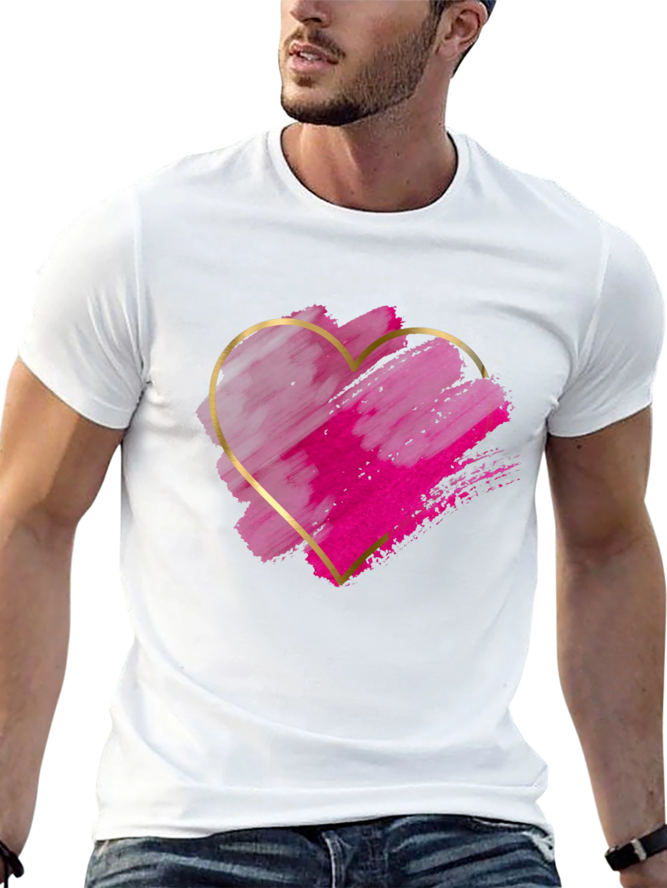 Heart Graphic Tee - Stylish Casual Wear