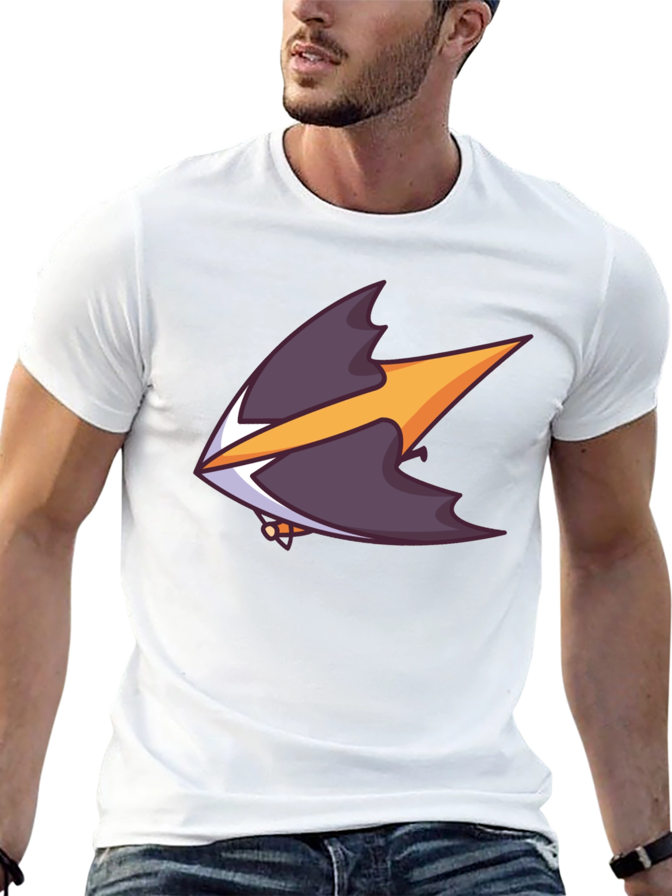 Mens Graphic Tee - Cartoon Arrow Design
