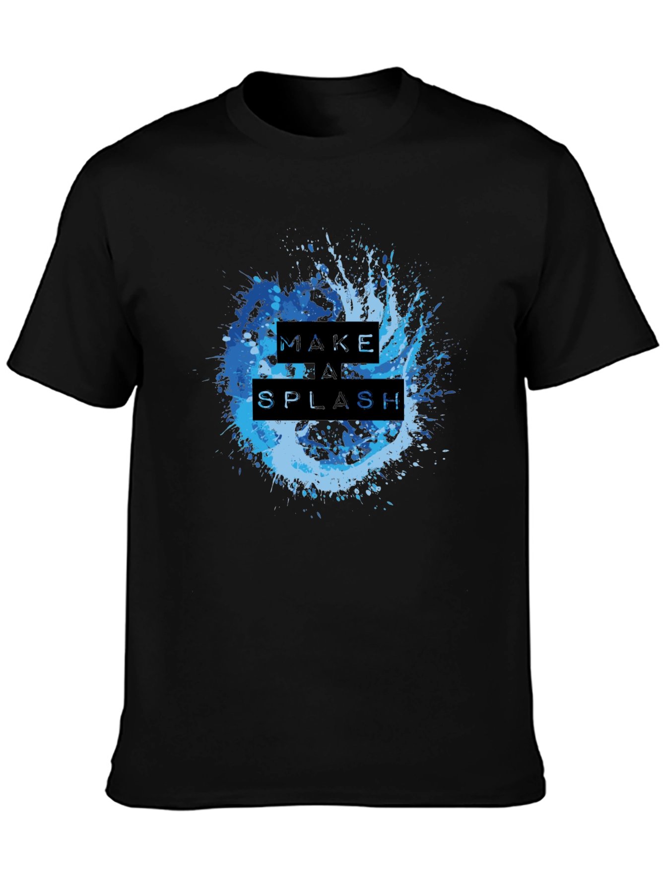 Make a Splash Graphic T-Shirt - Cool Blue Design