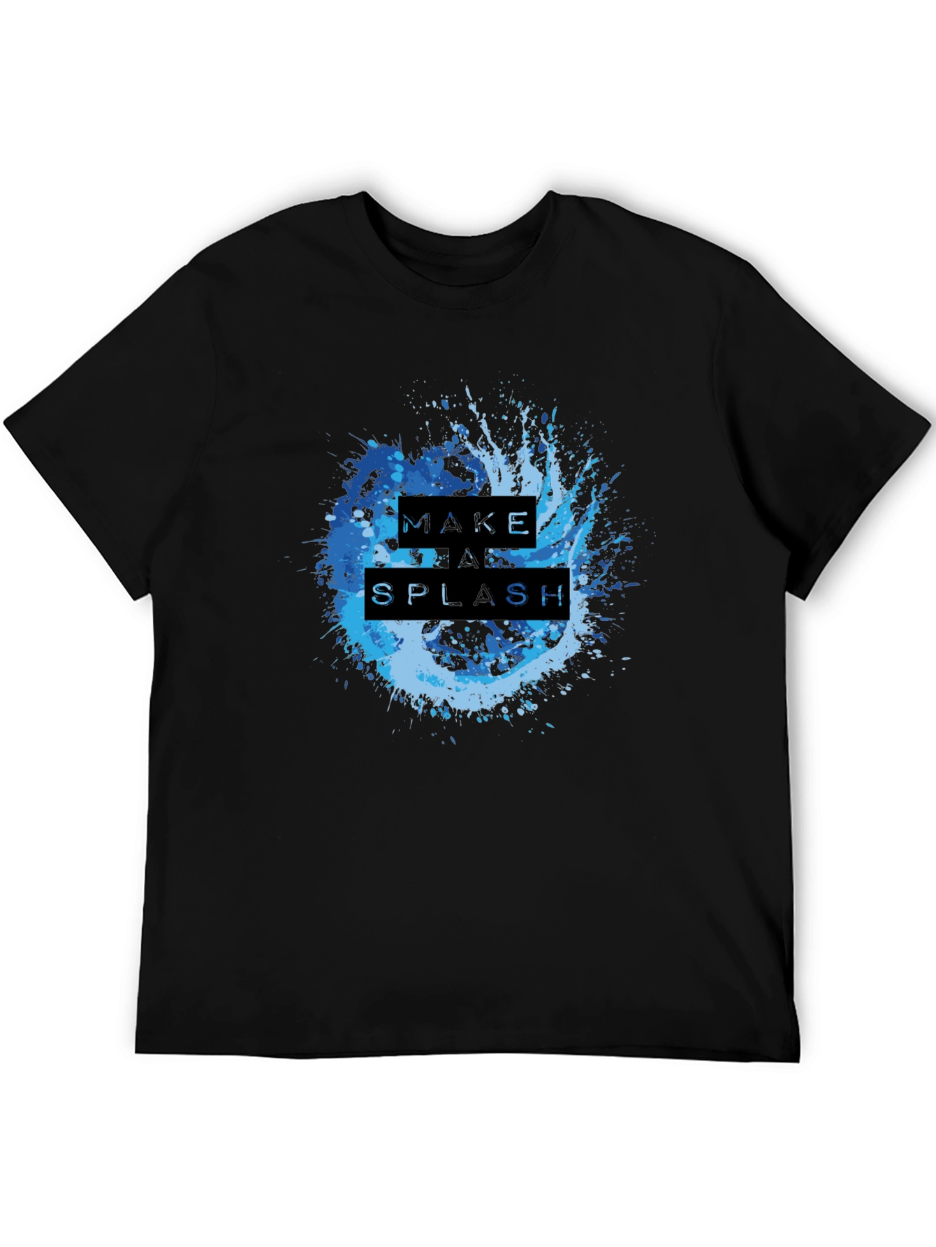 Make a Splash Graphic T-Shirt - Cool Blue Design