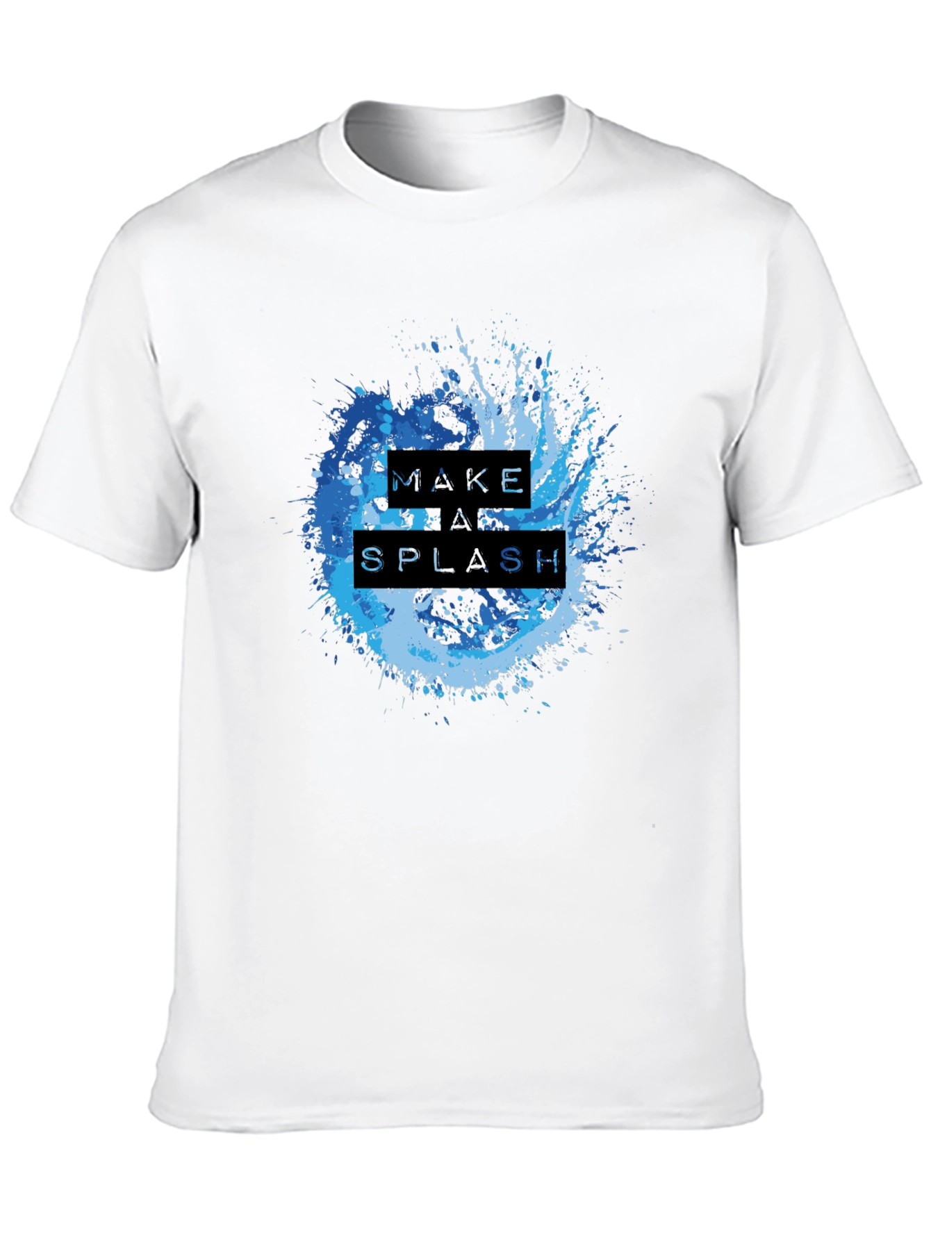 Make a Splash Graphic T-Shirt - Cool Blue Design