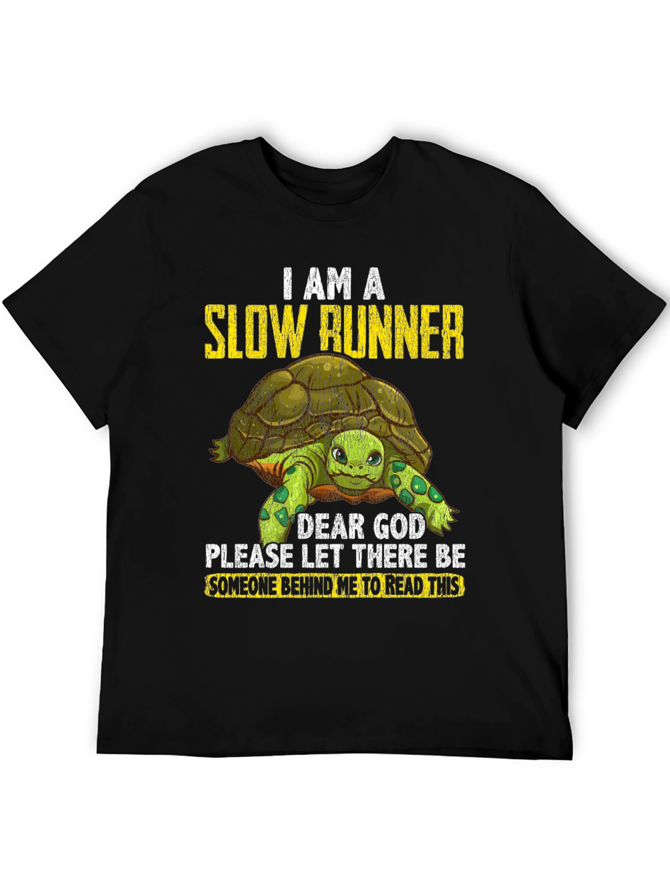 Slow Runner Turtle Graphic T-Shirt