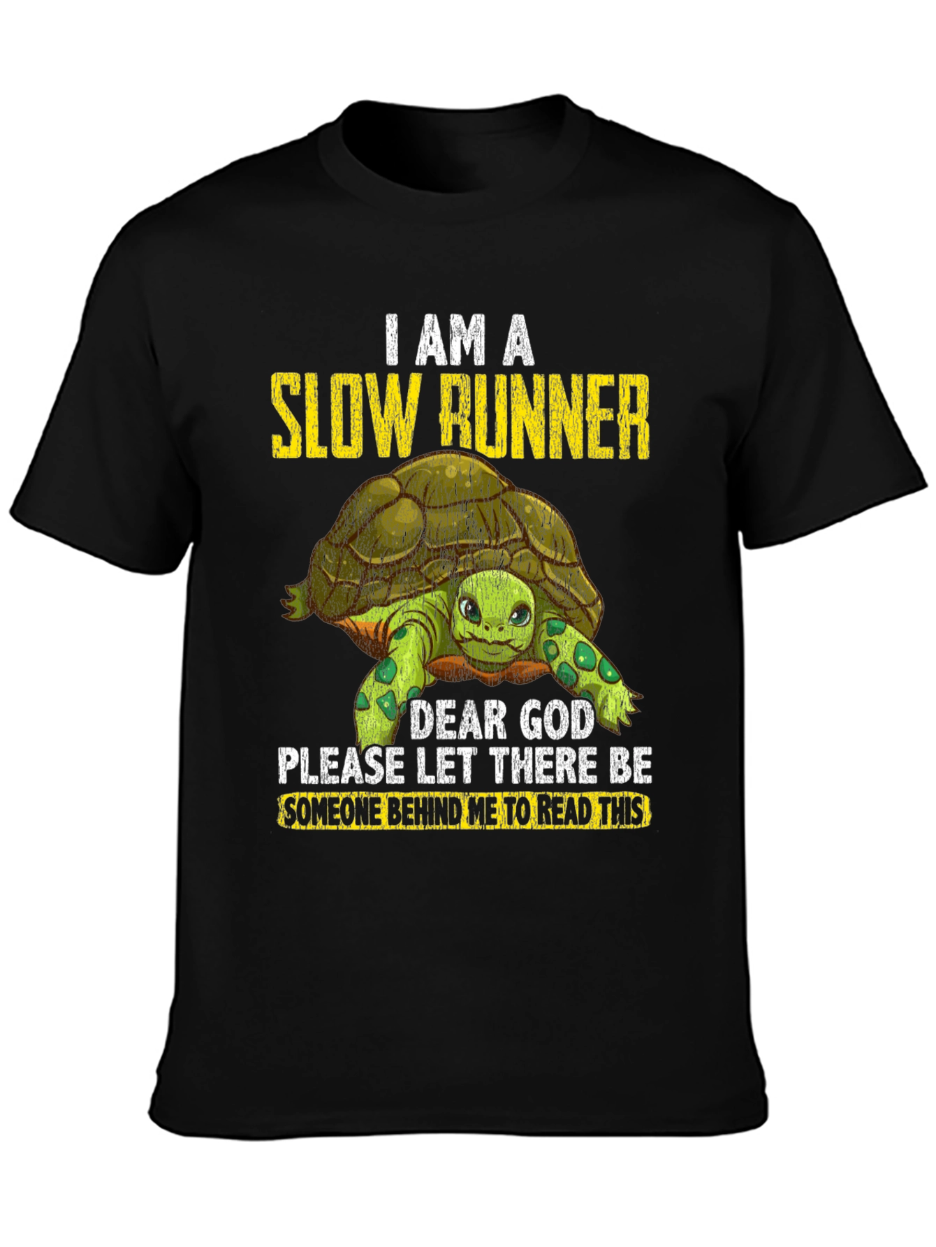 Slow Runner Turtle Graphic T-Shirt