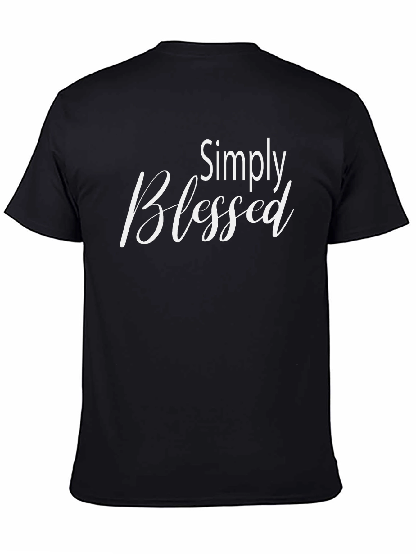 Simply Blessed Black Graphic Tee