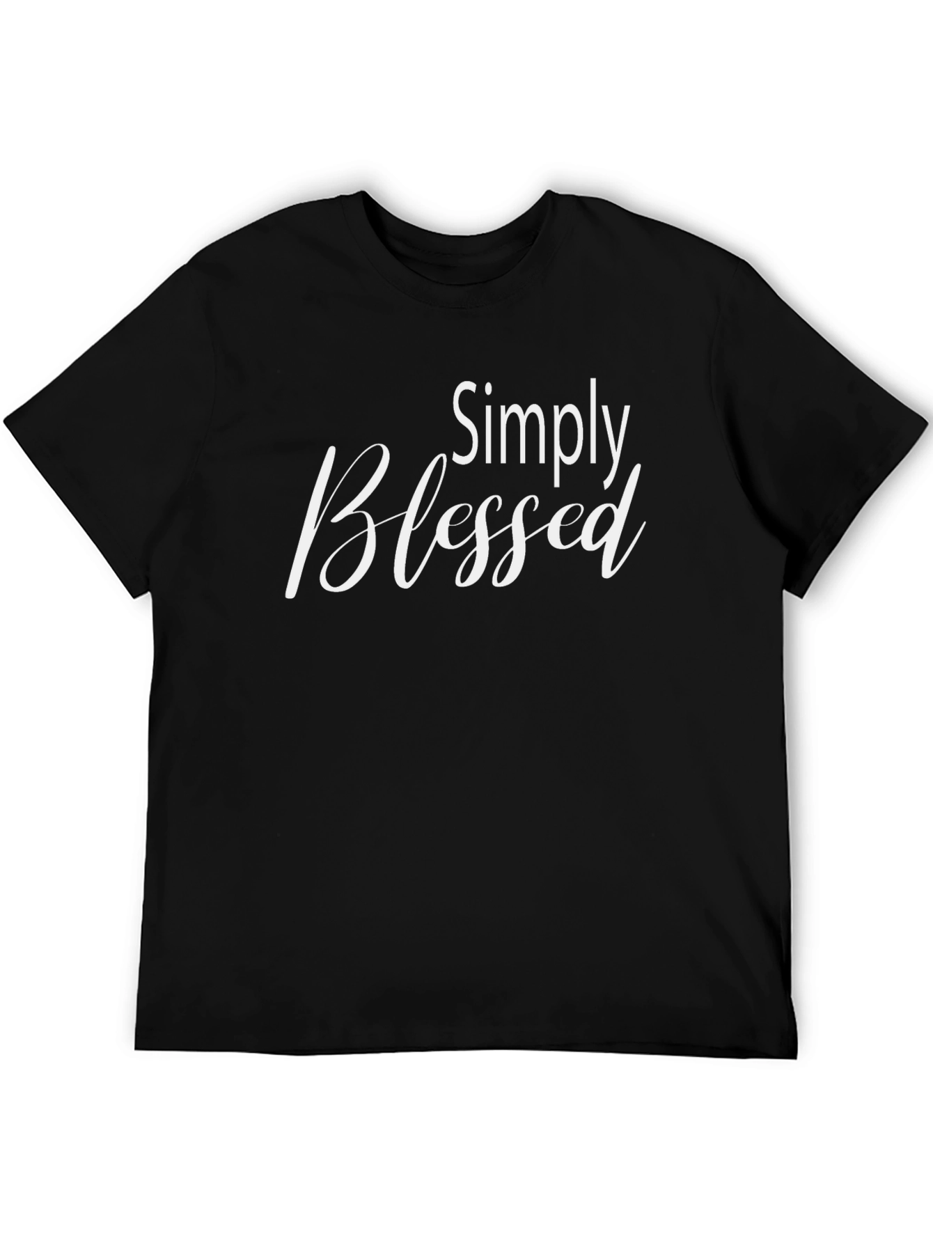 Simply Blessed Black Graphic Tee