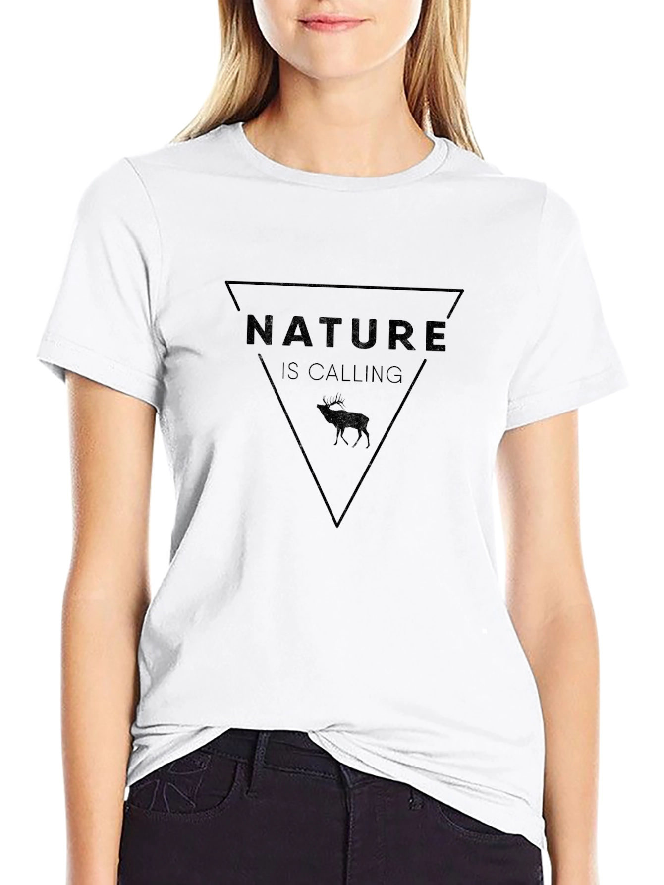 Nature Is Calling Black T-Shirt