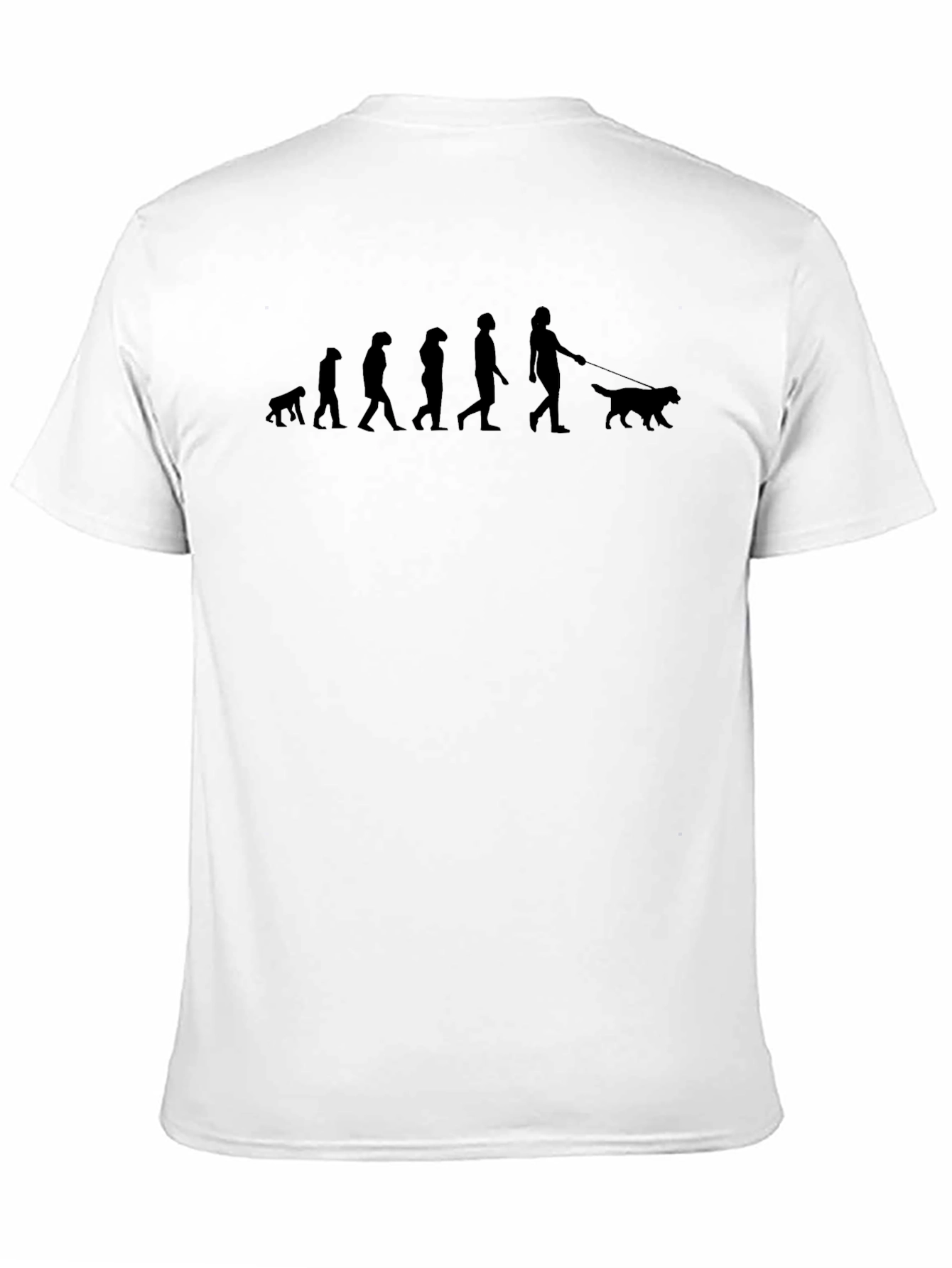 Evolution of Dog Lover Black T-Shirt