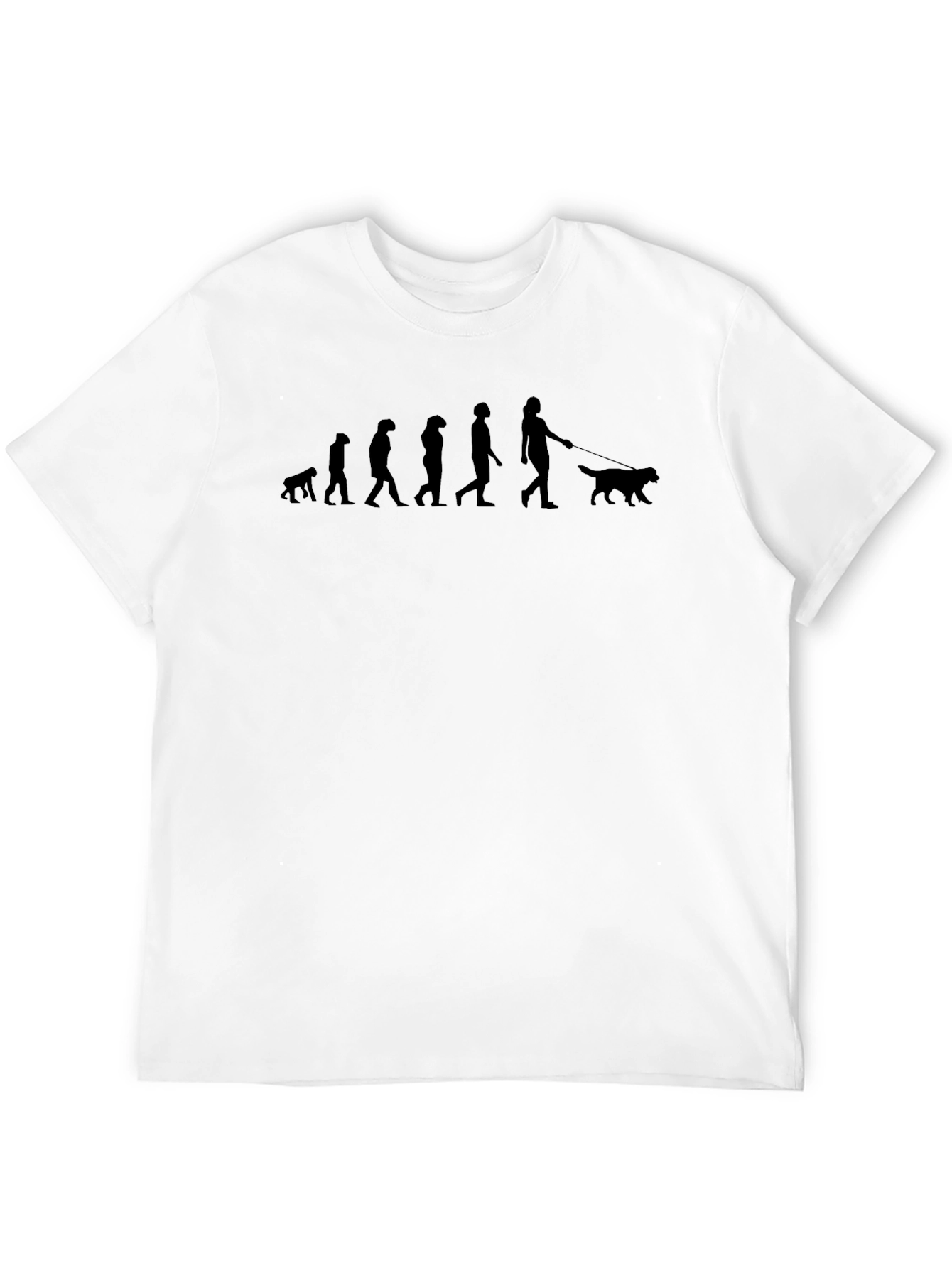 Evolution of Dog Lover Black T-Shirt