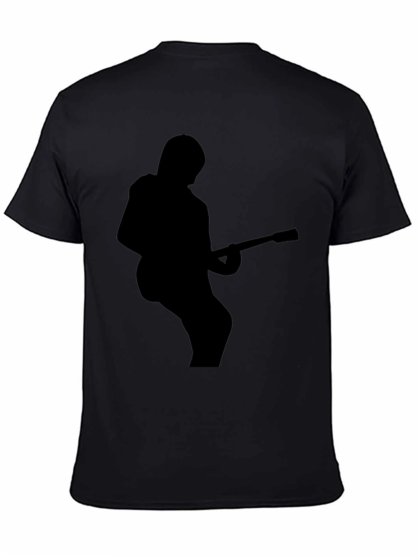 Guitarist Silhouette Black T-Shirt - Rock Star Style