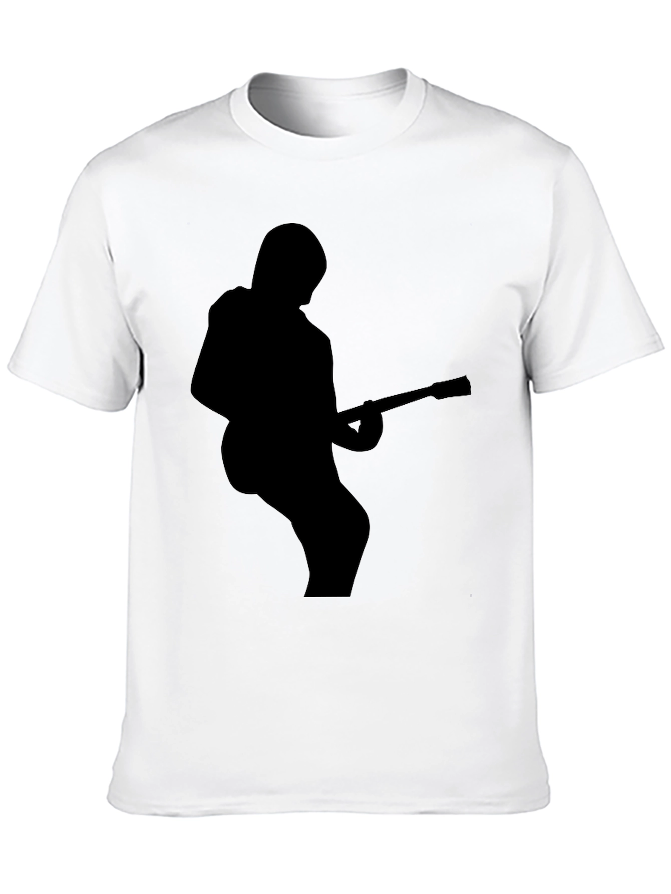 Guitarist Silhouette Black T-Shirt - Rock Star Style