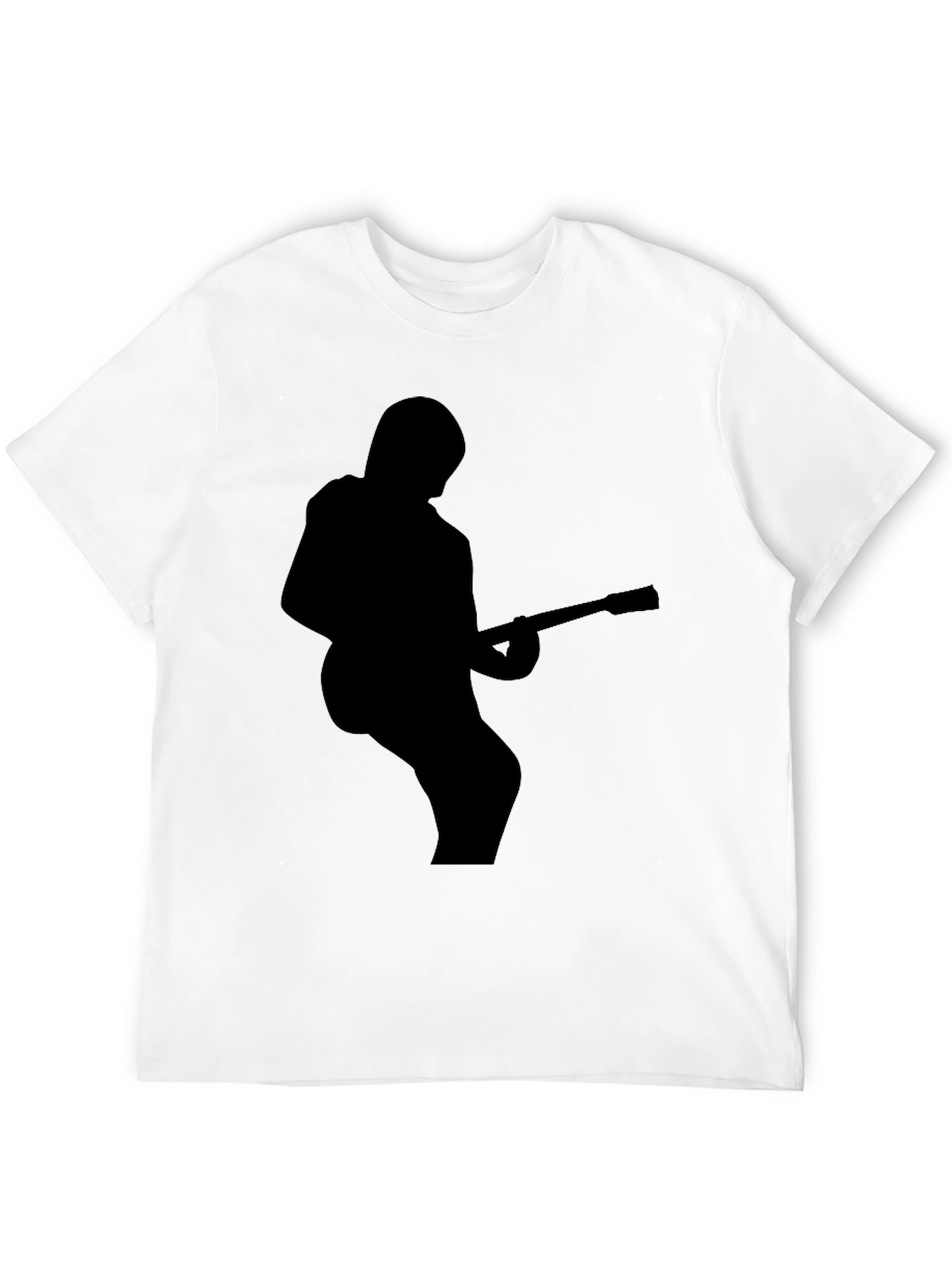 Guitarist Silhouette Black T-Shirt - Rock Star Style