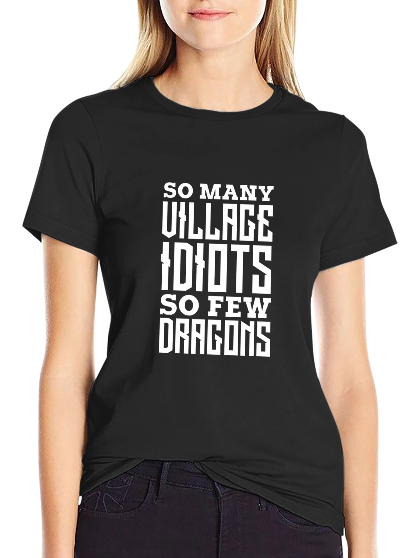 So Many Village Idiots Funny Graphic Tee