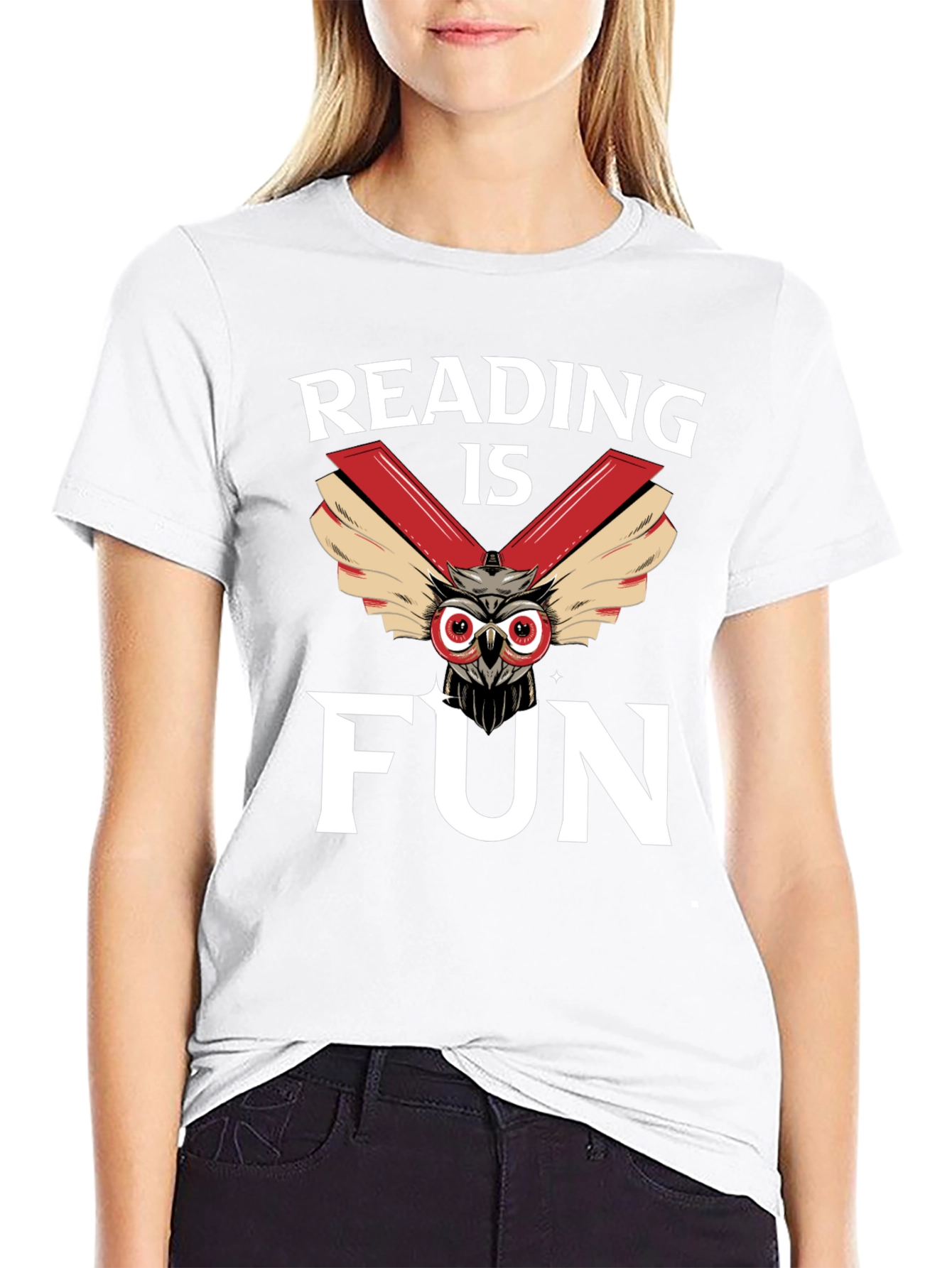 Reading is Fun Owl Graphic Tee