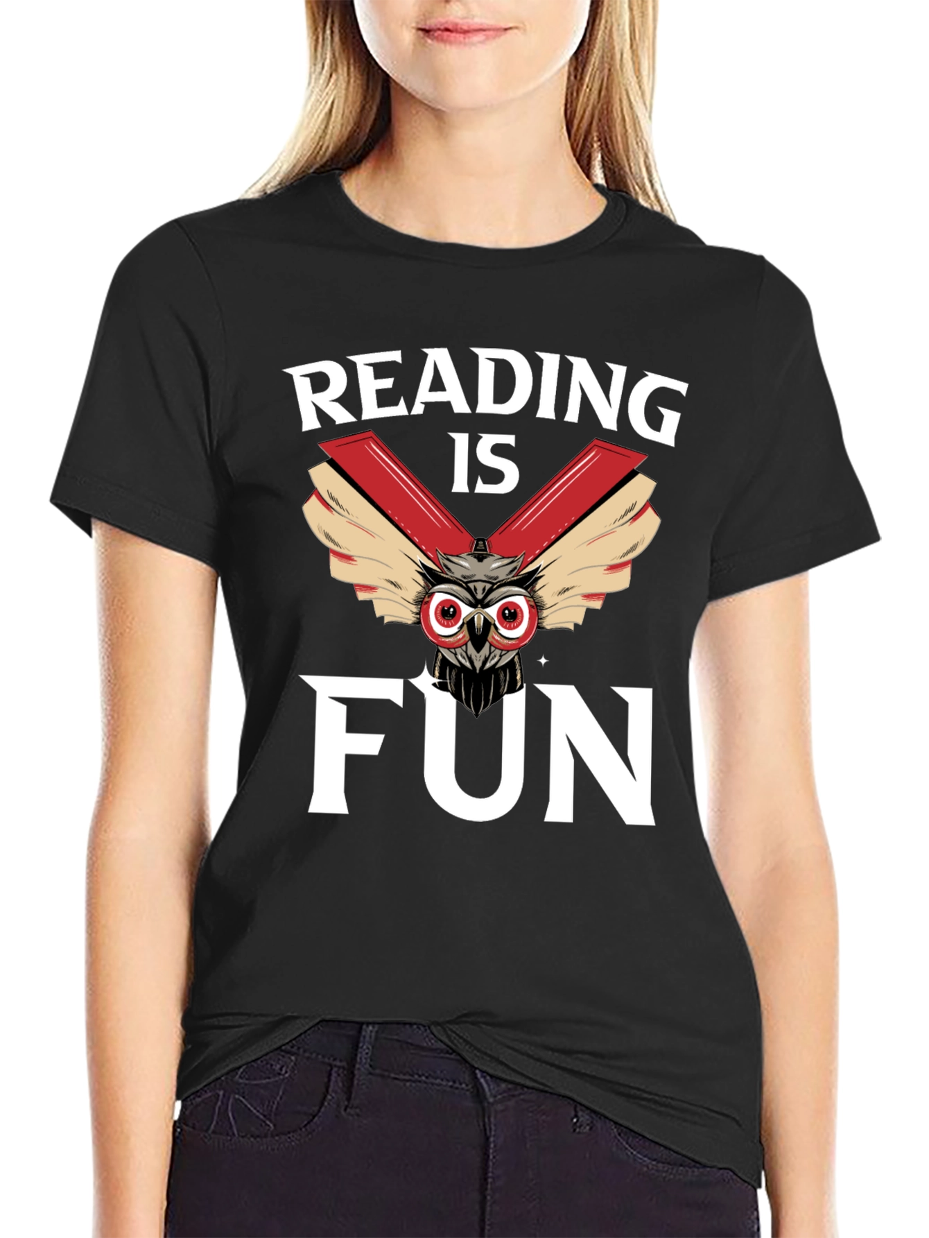 Reading is Fun Owl Graphic Tee