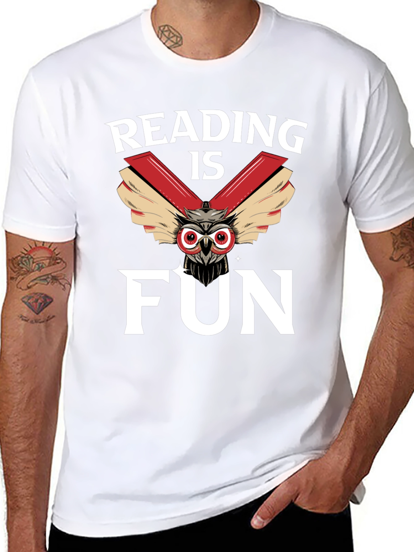 Reading is Fun Owl Graphic Tee