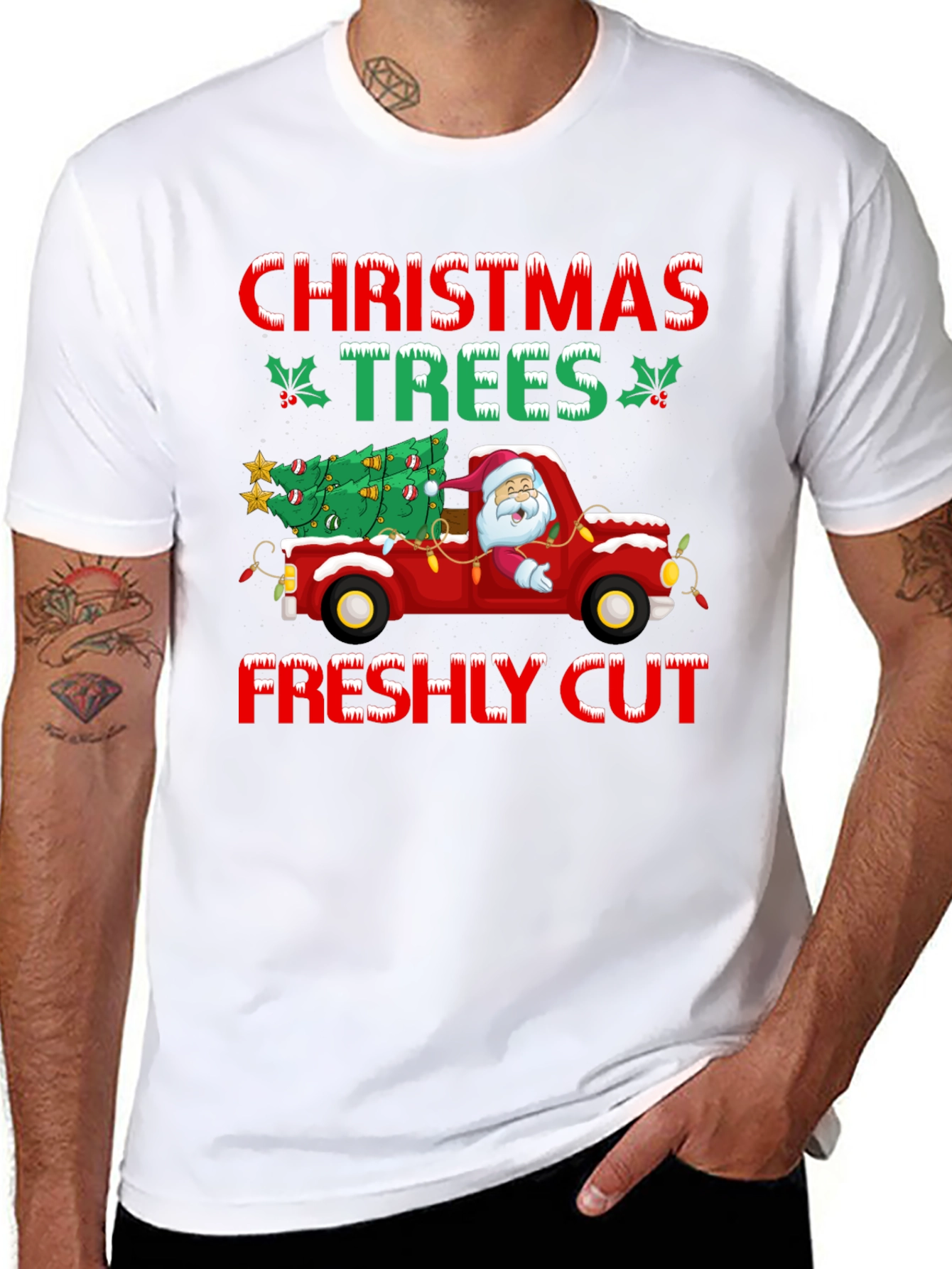 Christmas Trees Freshly Cut Graphic Tee