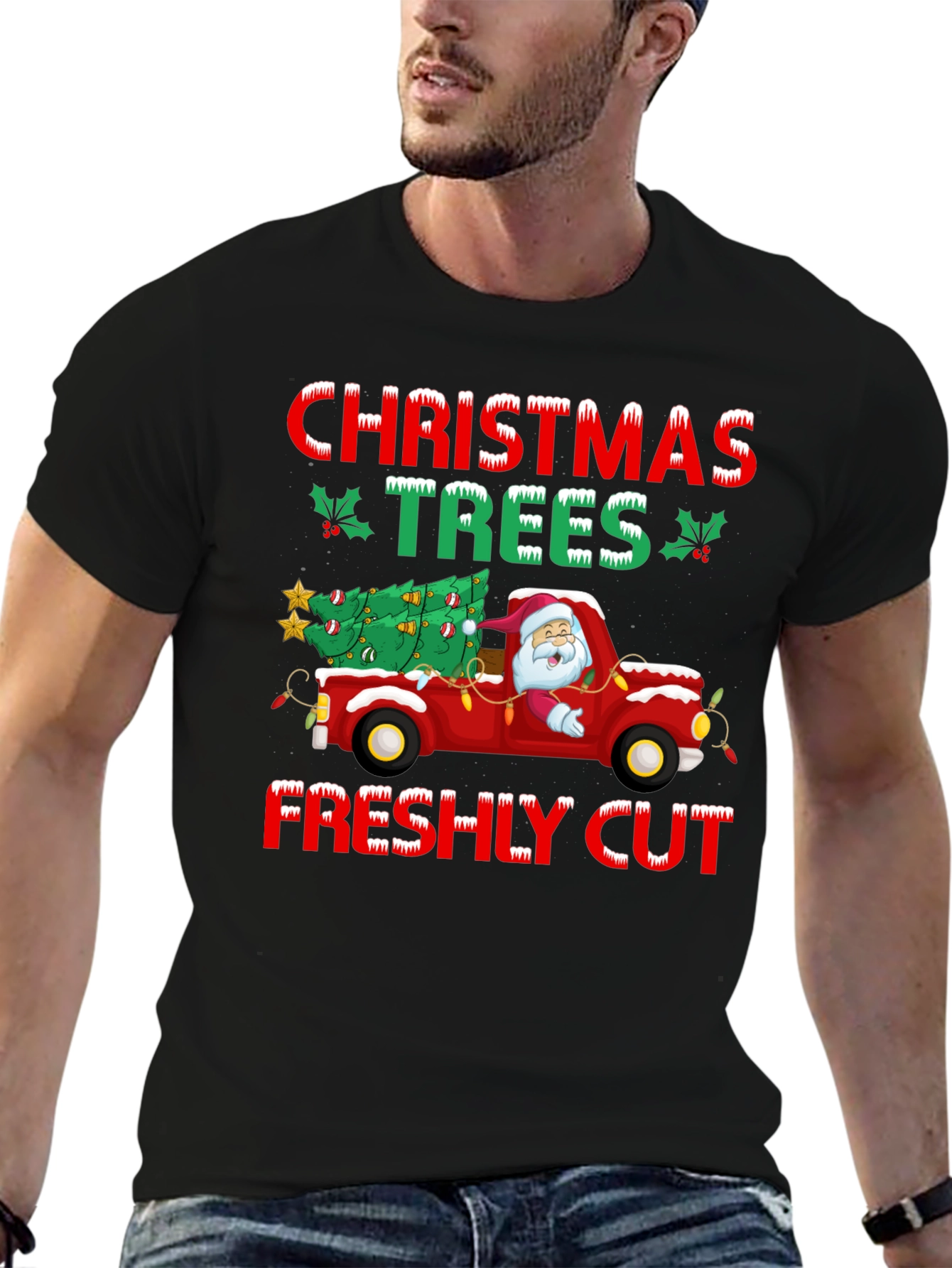 Christmas Trees Freshly Cut Graphic Tee