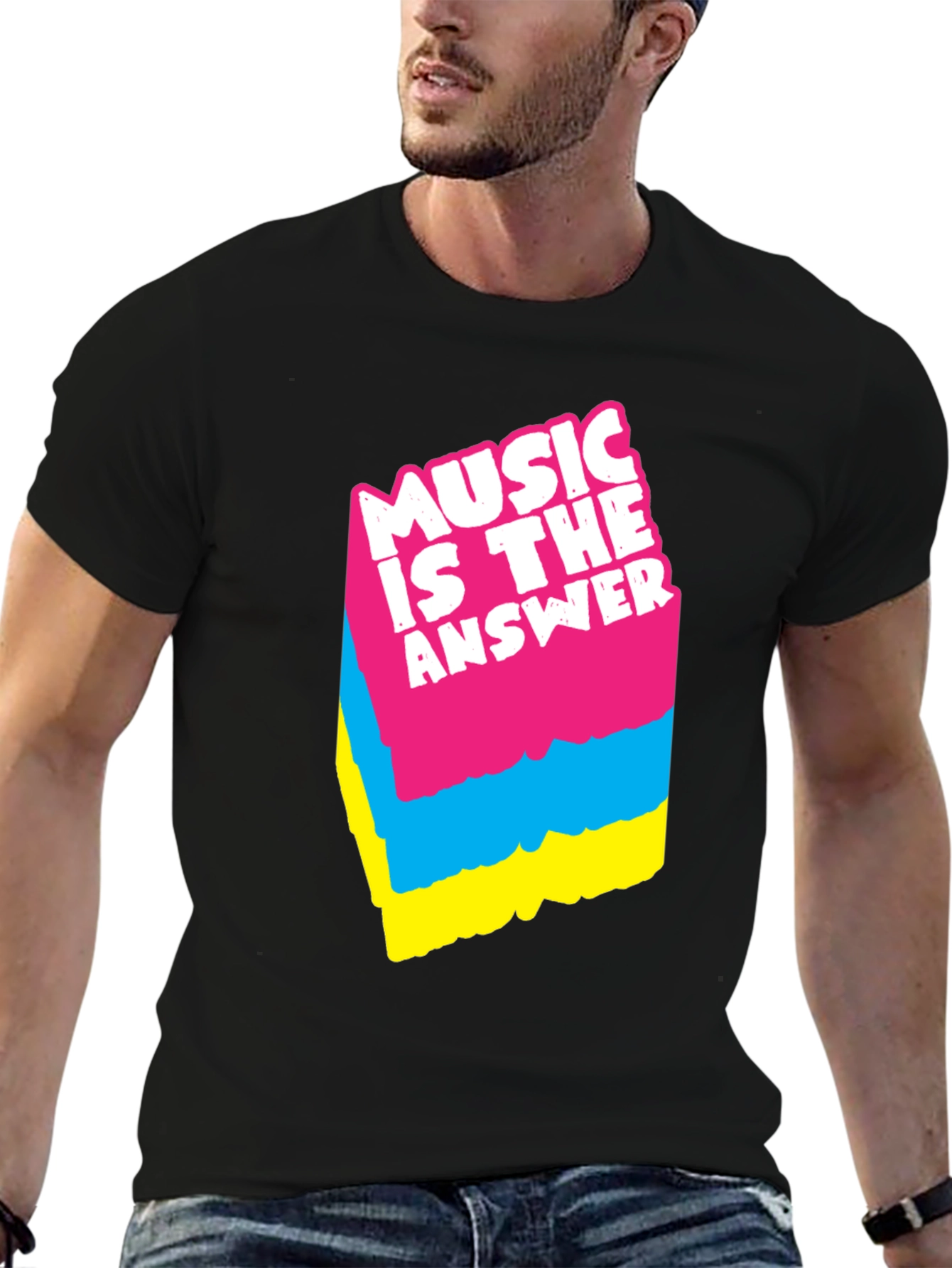 Music is the Answer Graphic T-Shirt