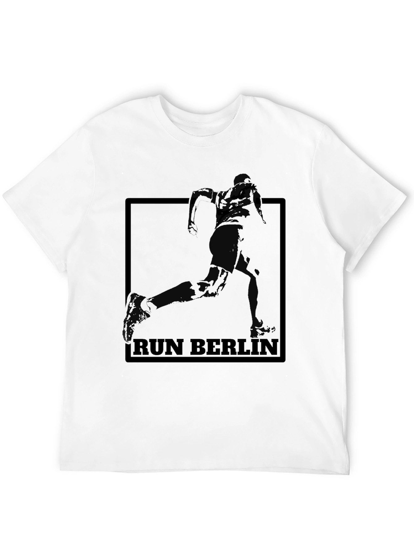 Run Berlin Graphic Tee - Black Cotton T-Shirt