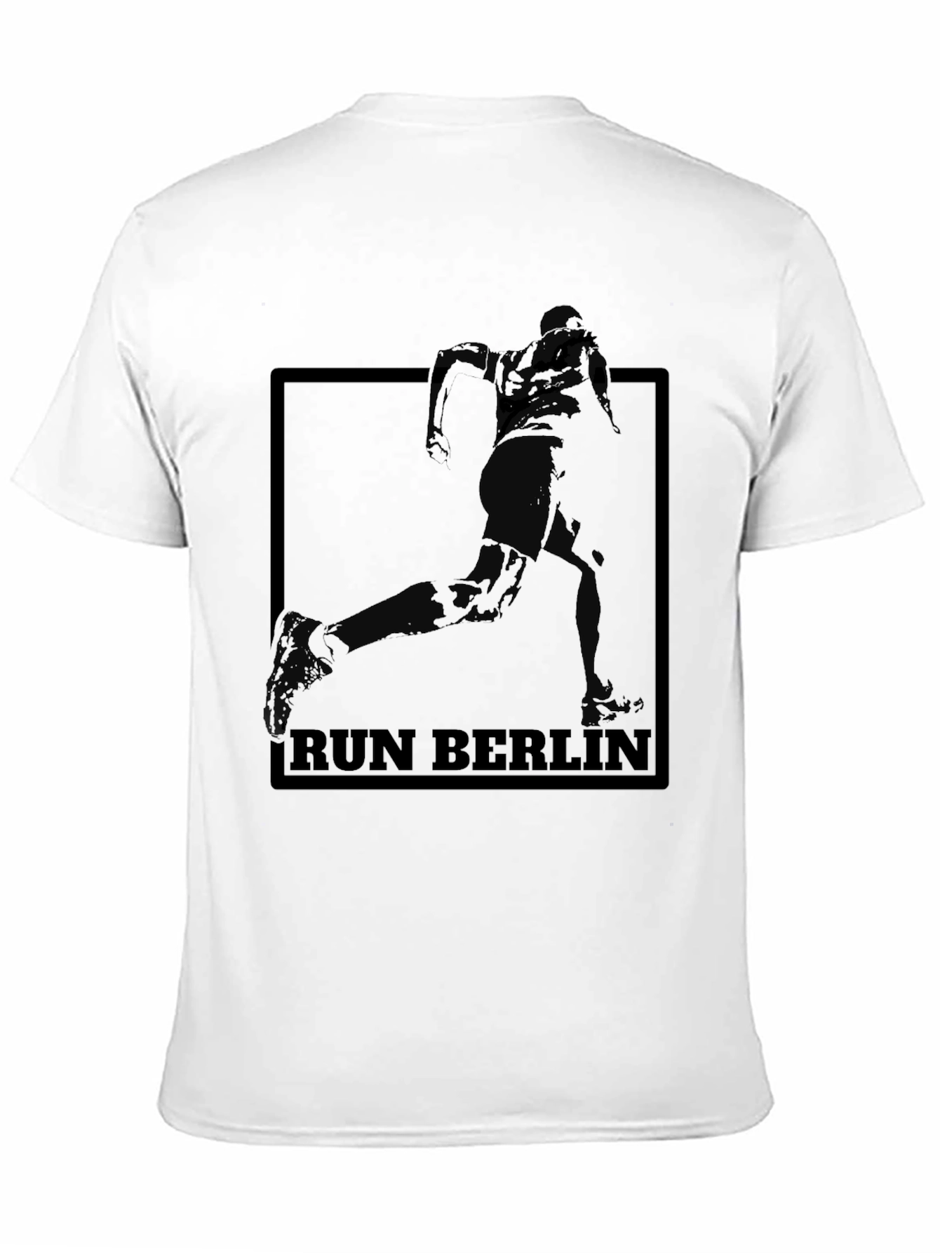 Run Berlin Graphic Tee - Black Cotton T-Shirt