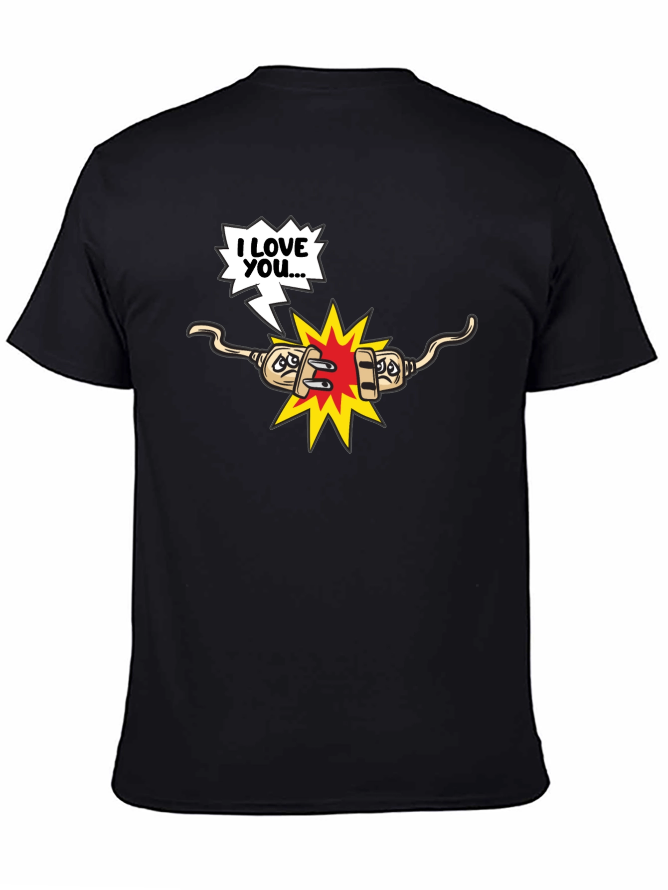 Funny Electrical T-Shirt - Shocking Love
