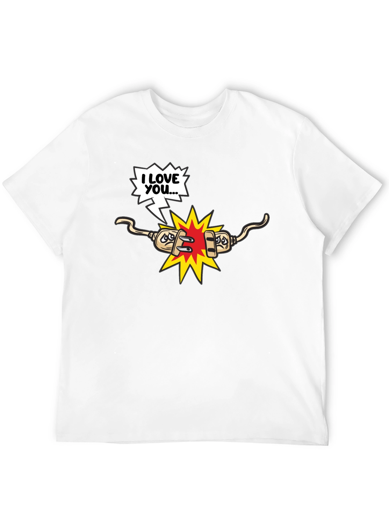 Funny Electrical T-Shirt - Shocking Love