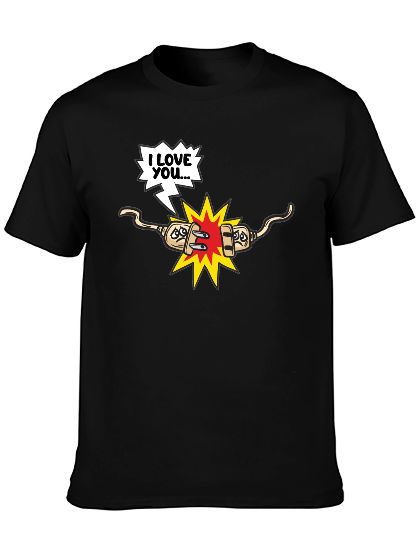 Funny Electrical T-Shirt - Shocking Love