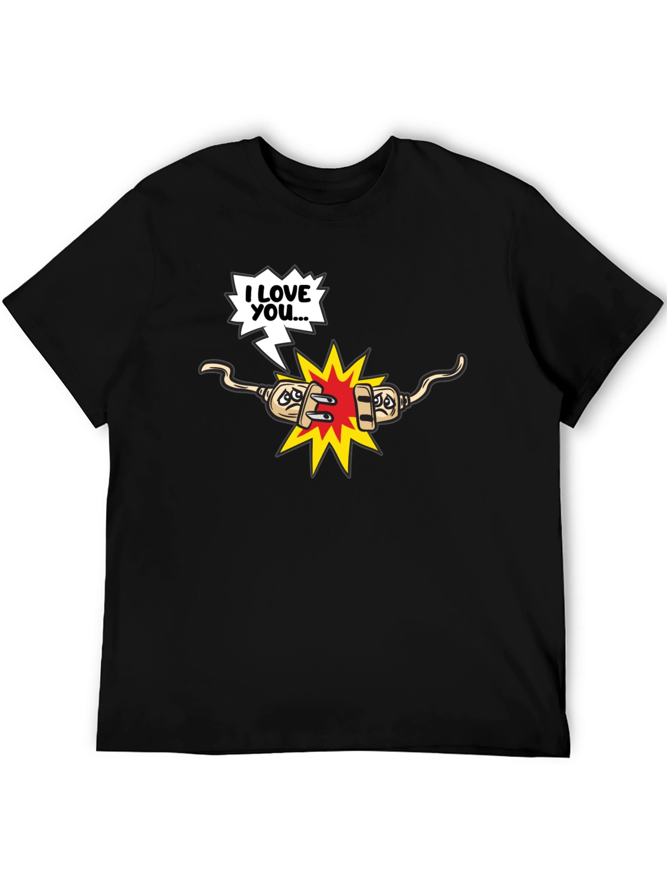 Funny Electrical T-Shirt - Shocking Love