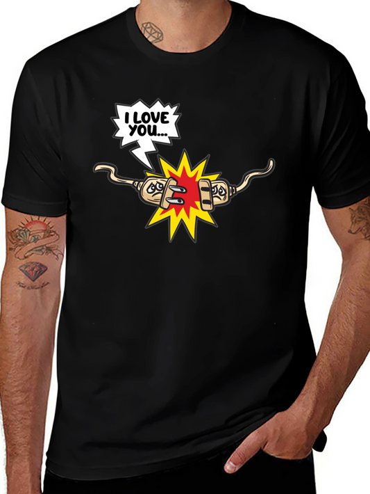 Funny Electrical T-Shirt - Shocking Love