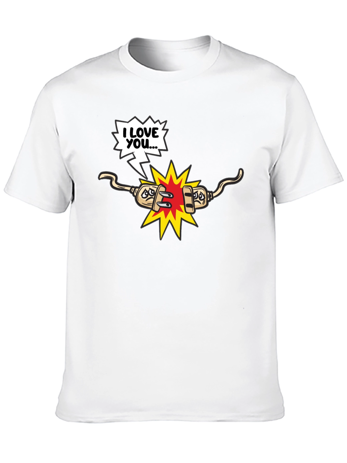 Funny Electrical T-Shirt - Shocking Love