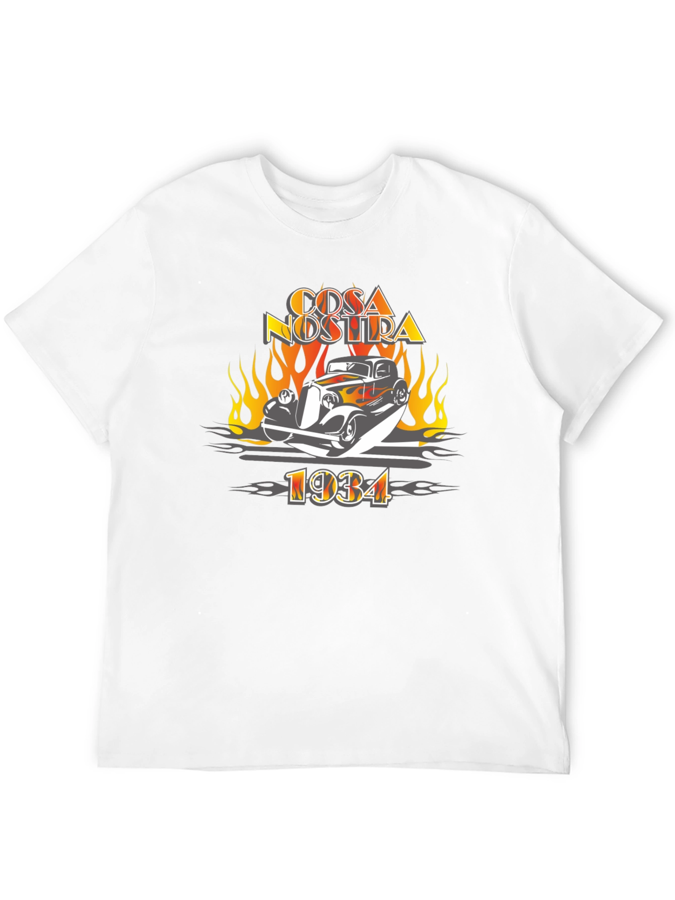 Cosa Nostra 1934 Car Graphic Tee - Black