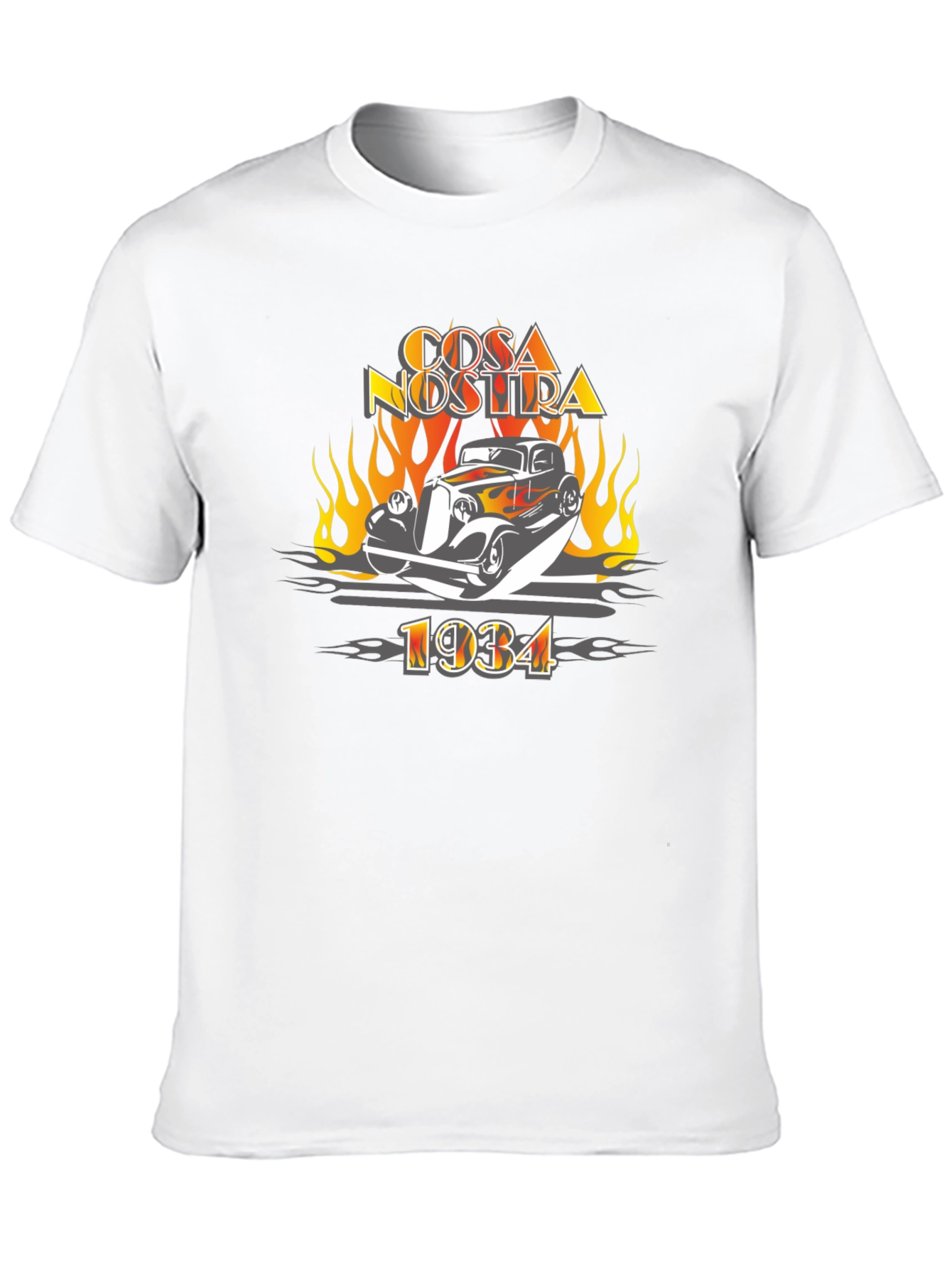 Cosa Nostra 1934 Car Graphic Tee - Black