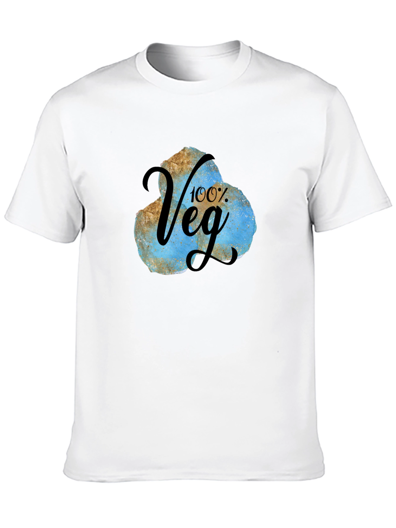 100% Veg Graphic Tee - Vegan T-Shirt