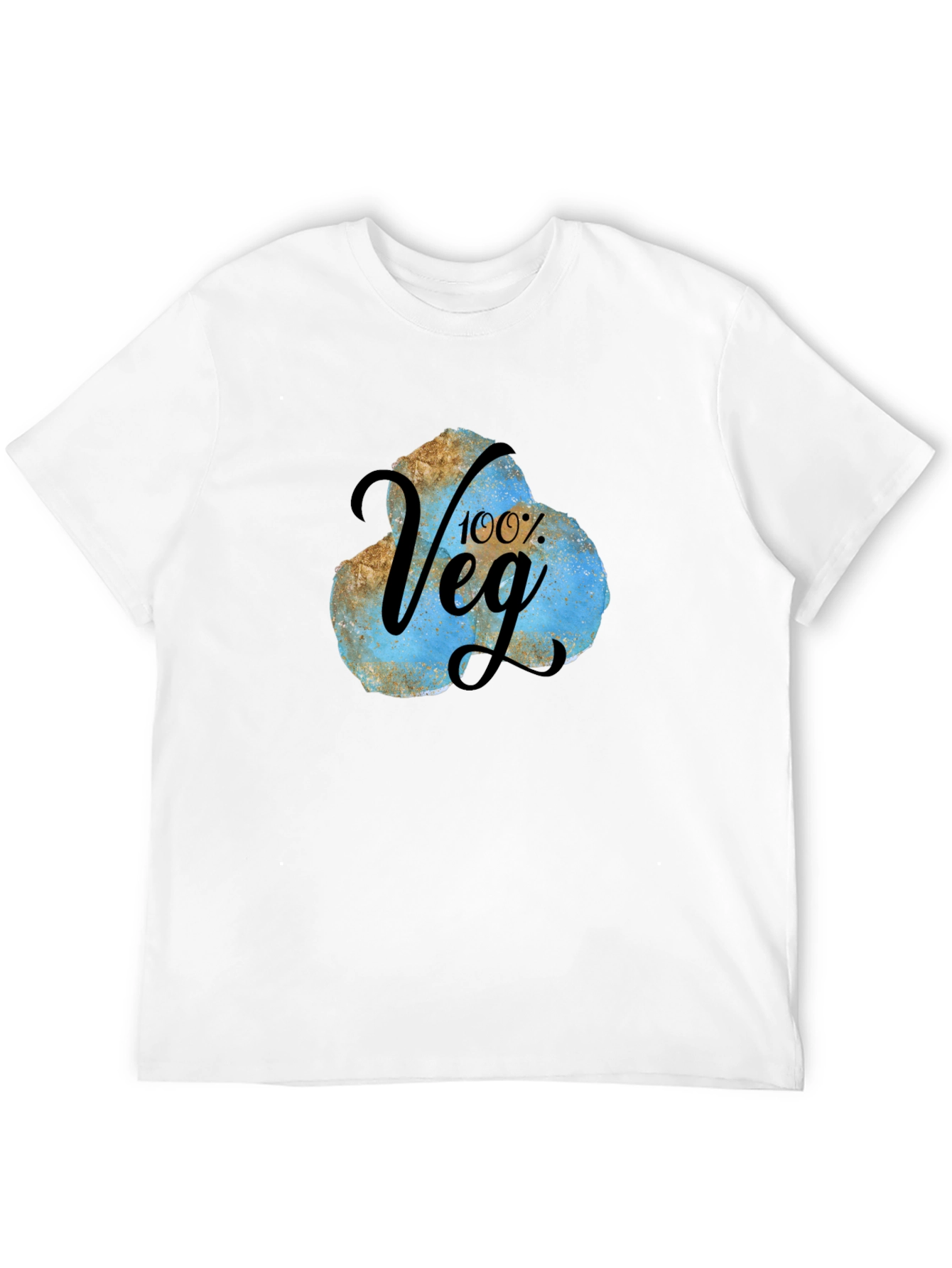 100% Veg Graphic Tee - Vegan T-Shirt