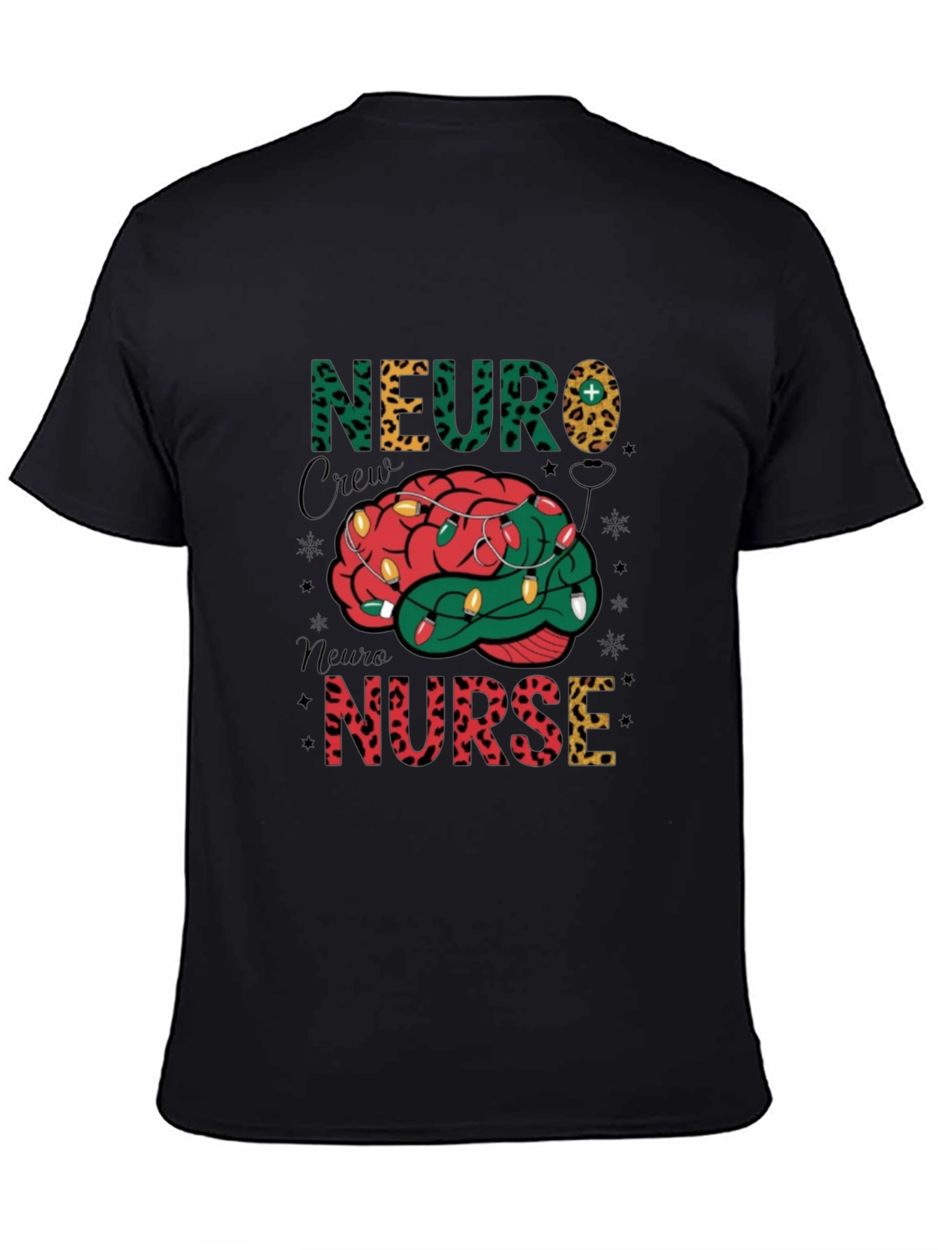 Neuro Nurse Crew Brain Christmas T-Shirt