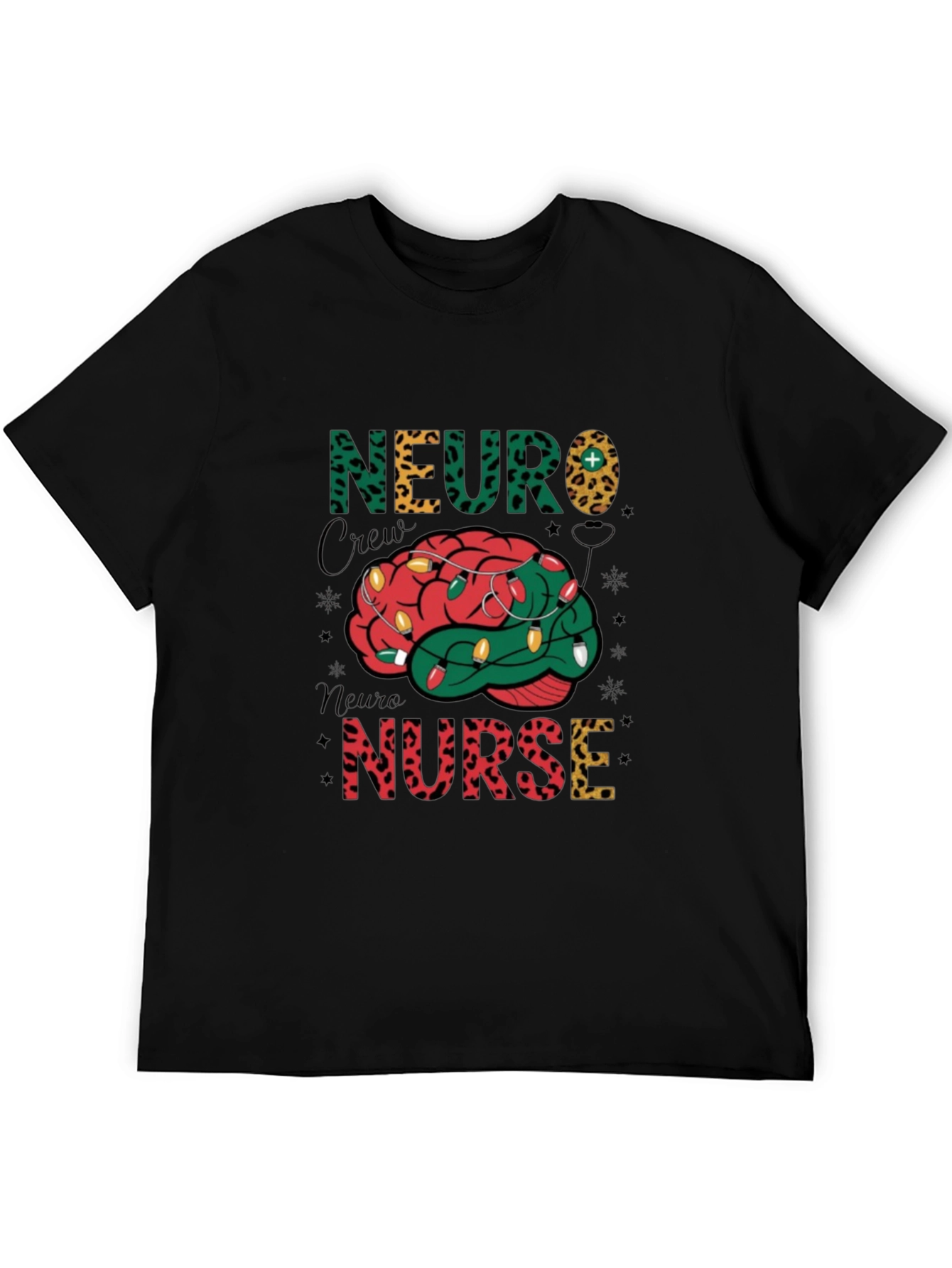 Neuro Nurse Crew Brain Christmas T-Shirt