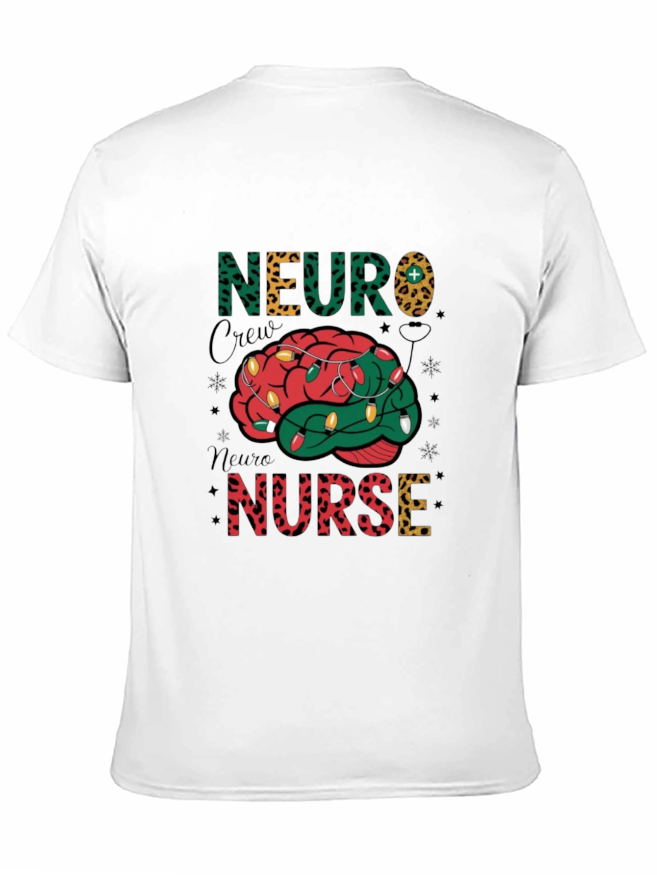 Neuro Nurse Crew Brain Christmas T-Shirt