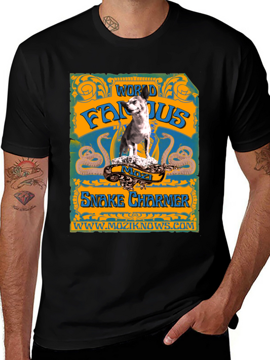 World Famous Snake Charmer Mozzi Dog T-Shirt