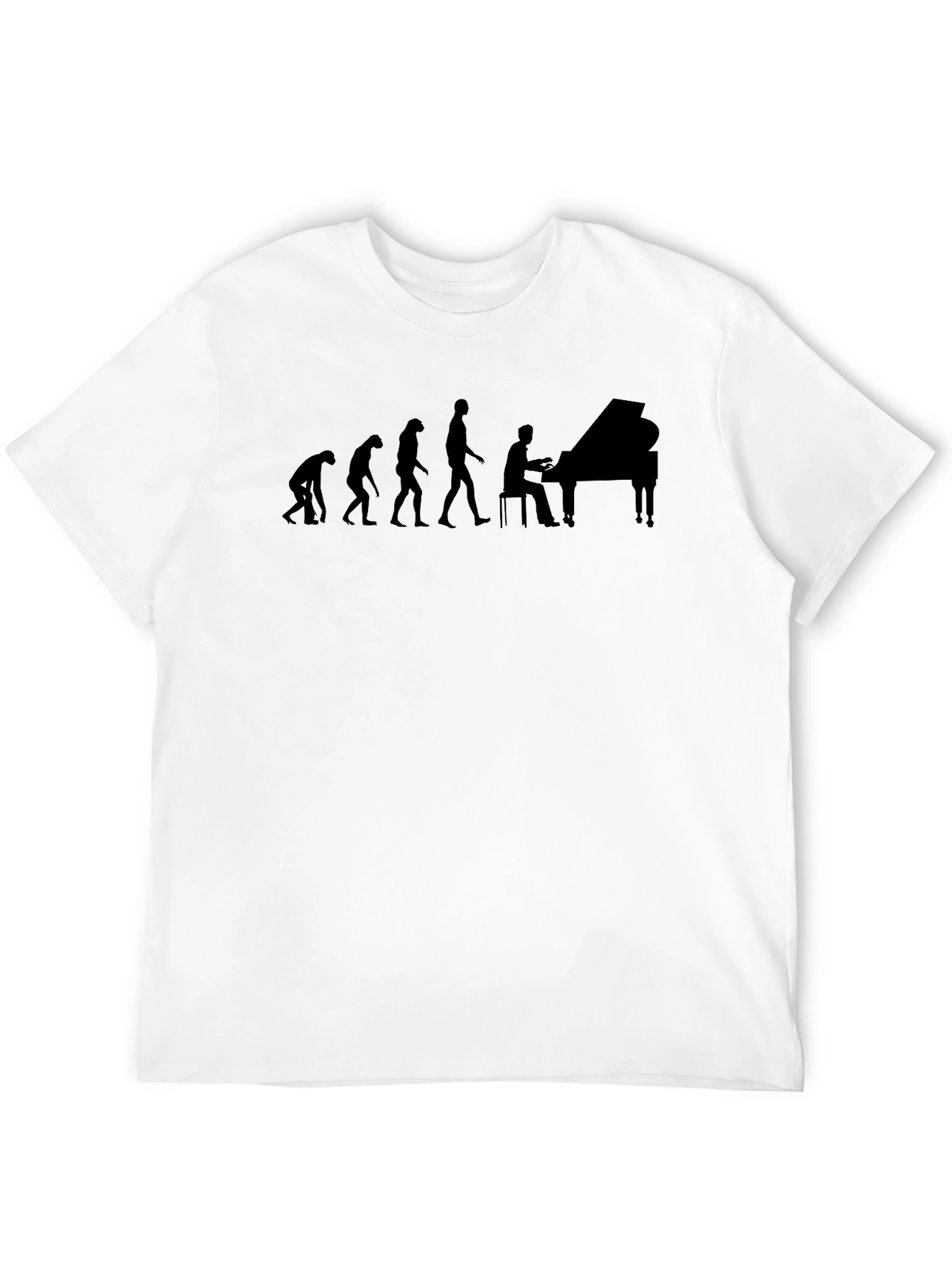 Piano Evolution T-Shirt - Musicians Humor Tee