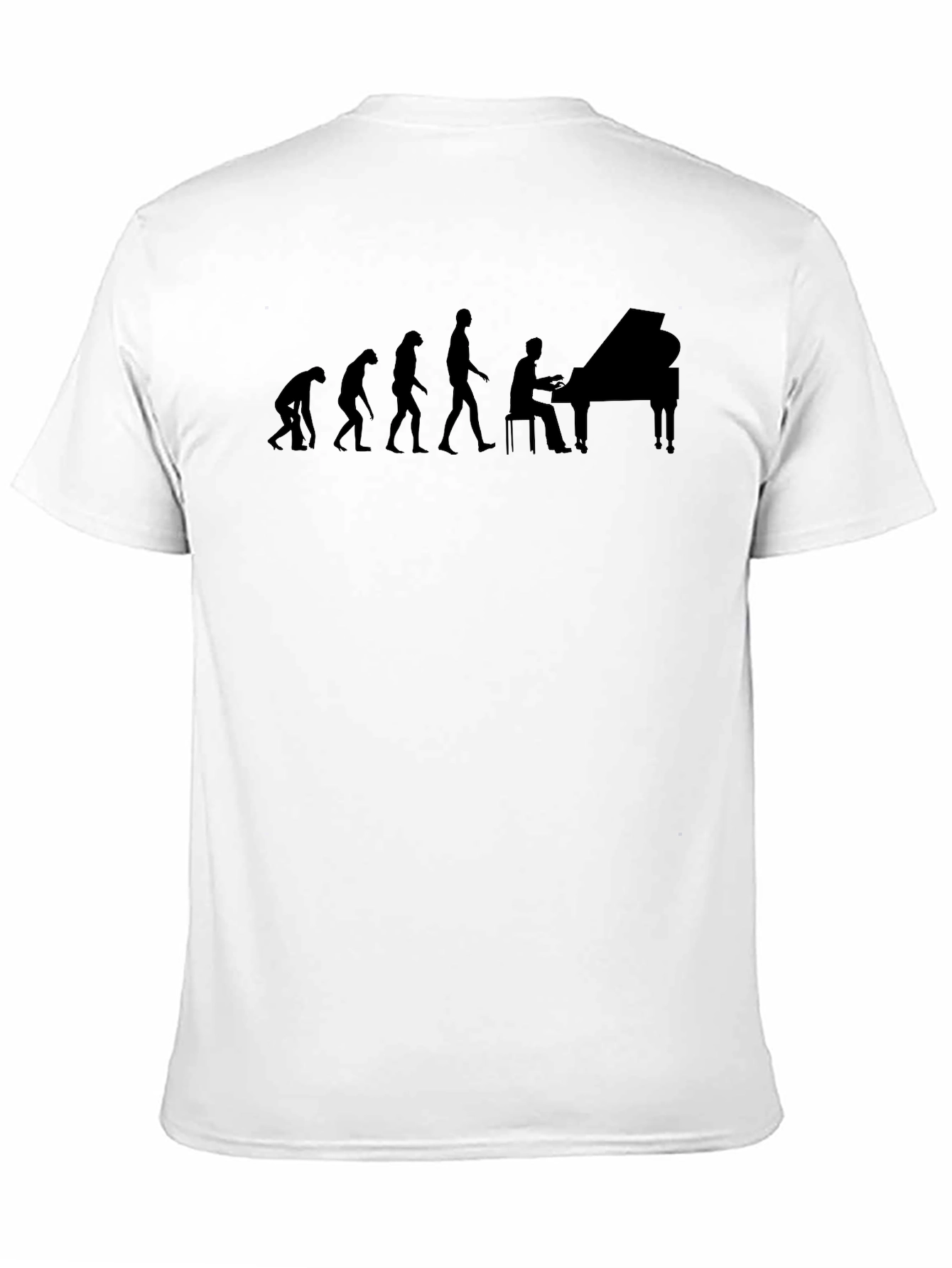 Piano Evolution T-Shirt - Musicians Humor Tee