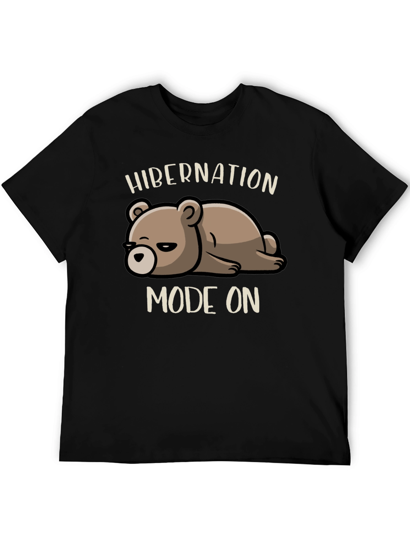 Hibernation Mode On T-Shirt - Cute Bear Design