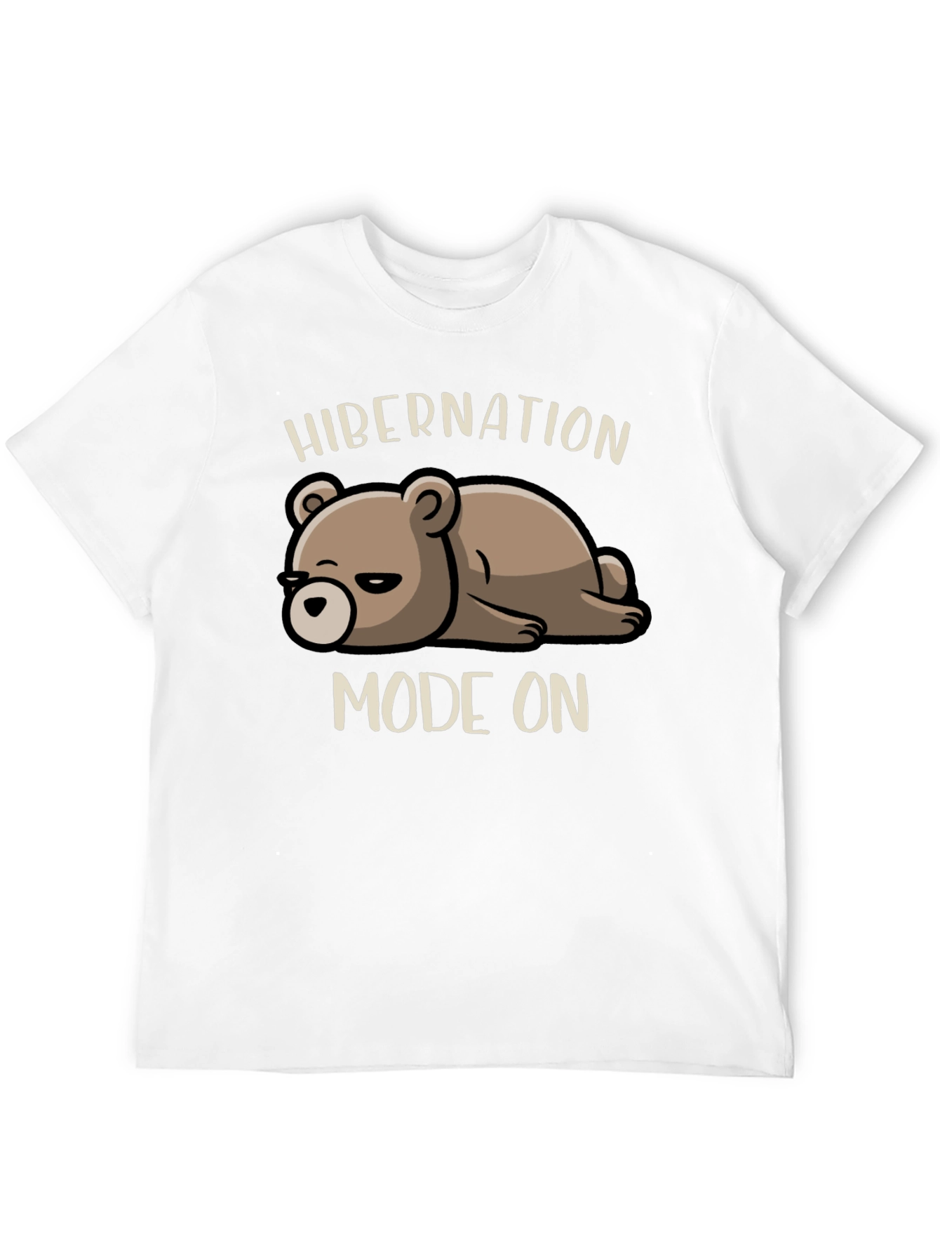 Hibernation Mode On T-Shirt - Cute Bear Design