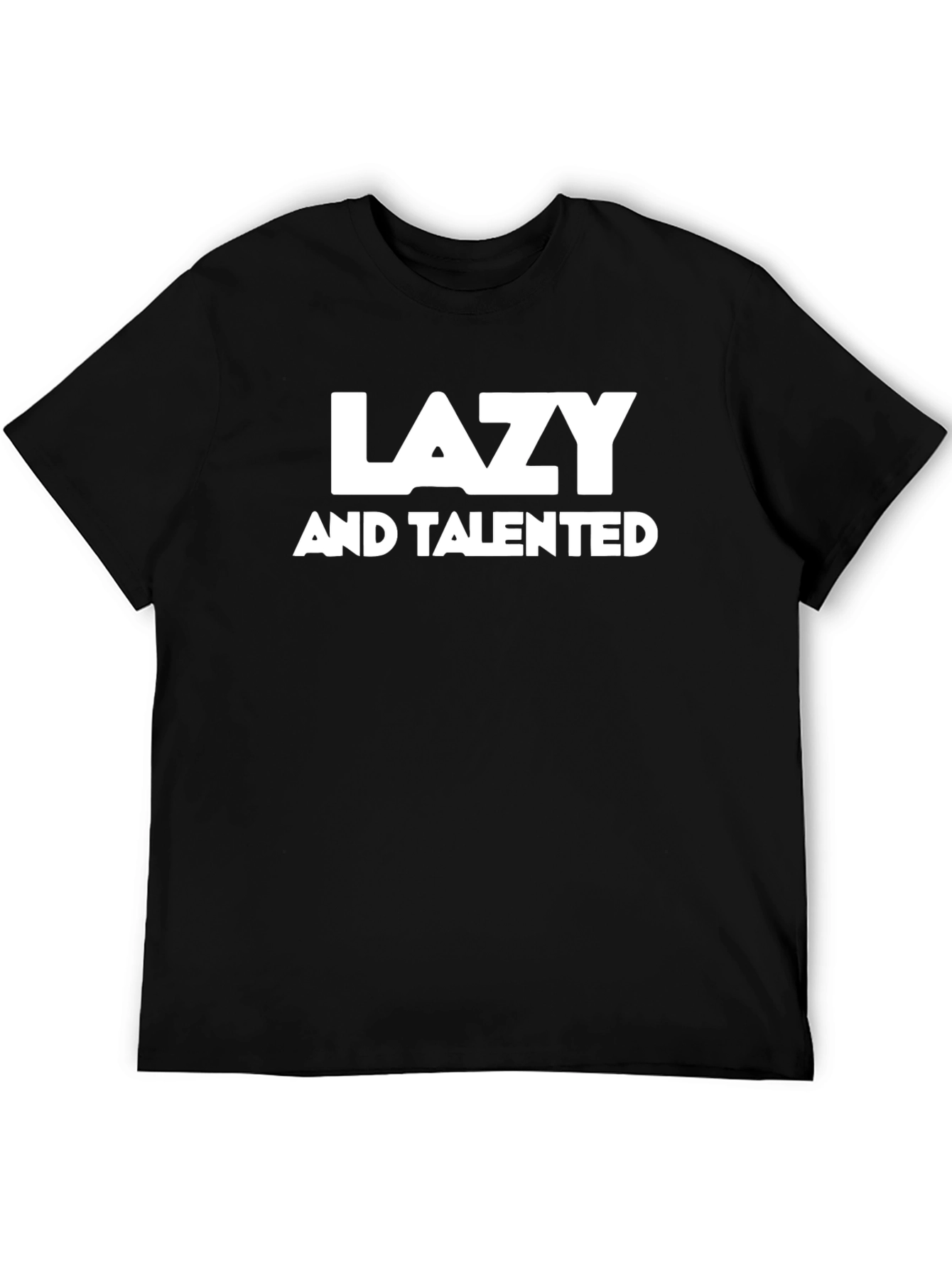Lazy and Talented Black Graphic Tee