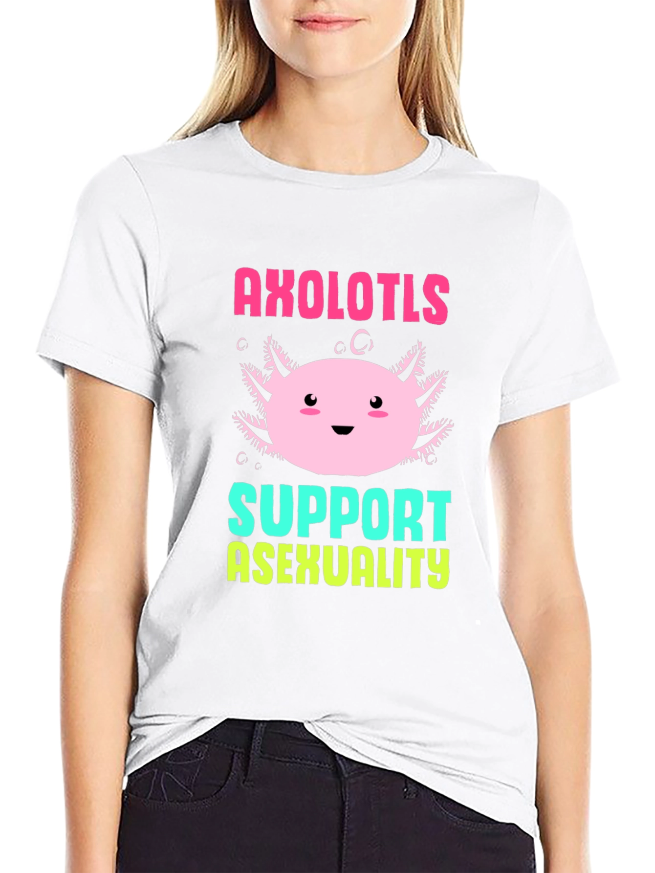 Axolotls Support Asexuality T-Shirt