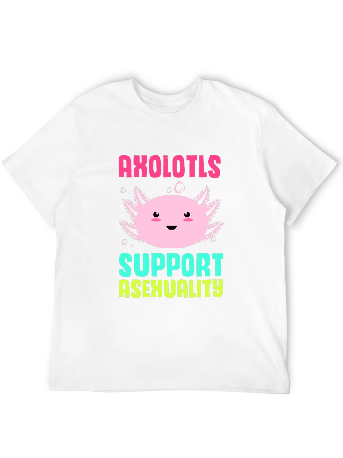 Axolotls Support Asexuality T-Shirt