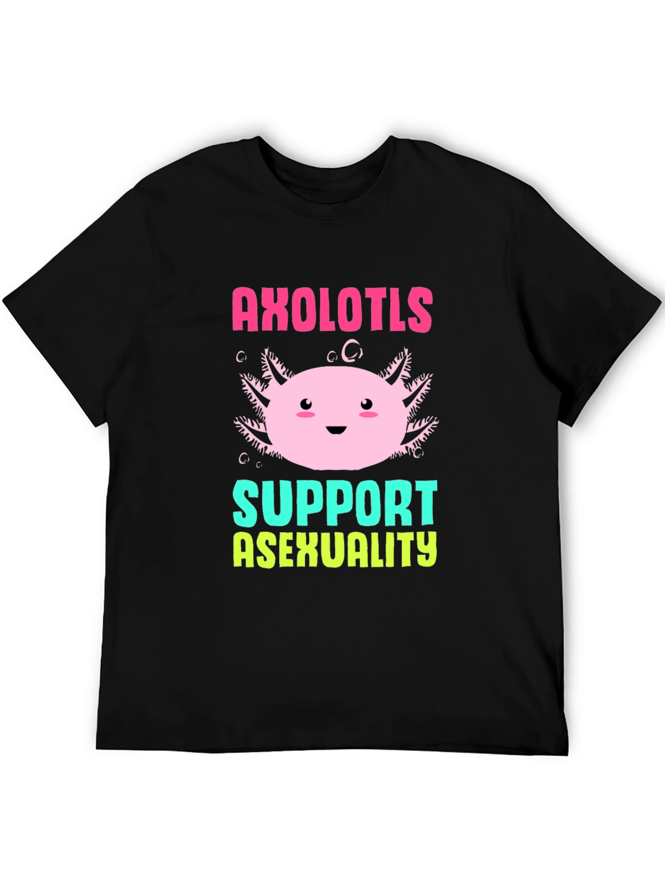 Axolotls Support Asexuality T-Shirt