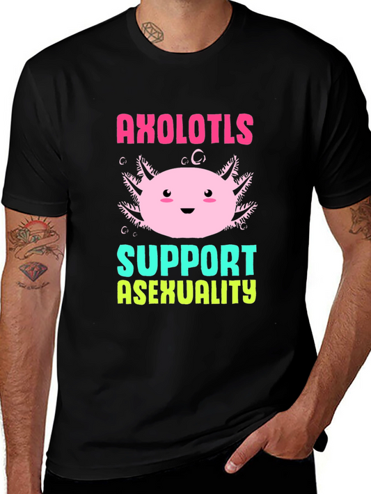 Axolotls Support Asexuality T-Shirt