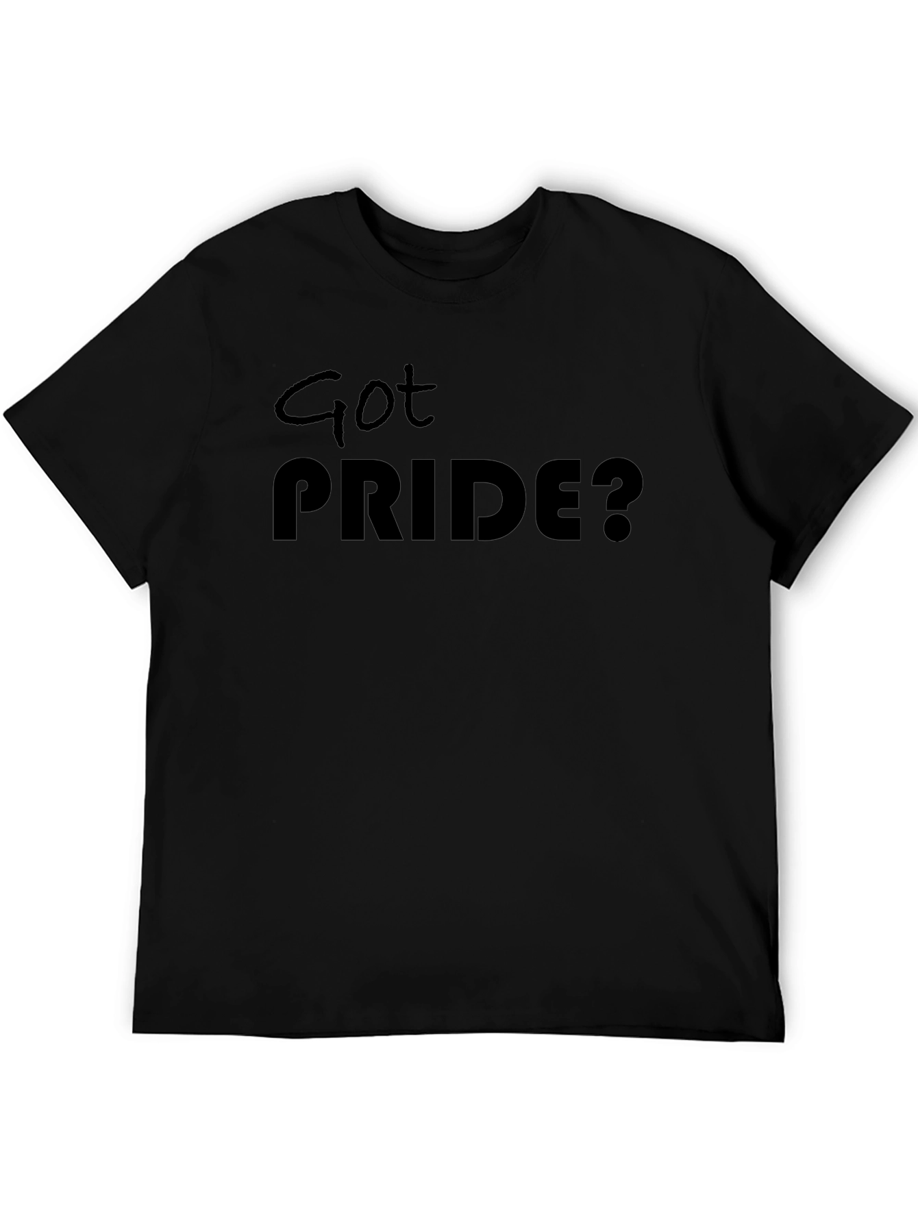Got Pride? Black Graphic T-Shirt