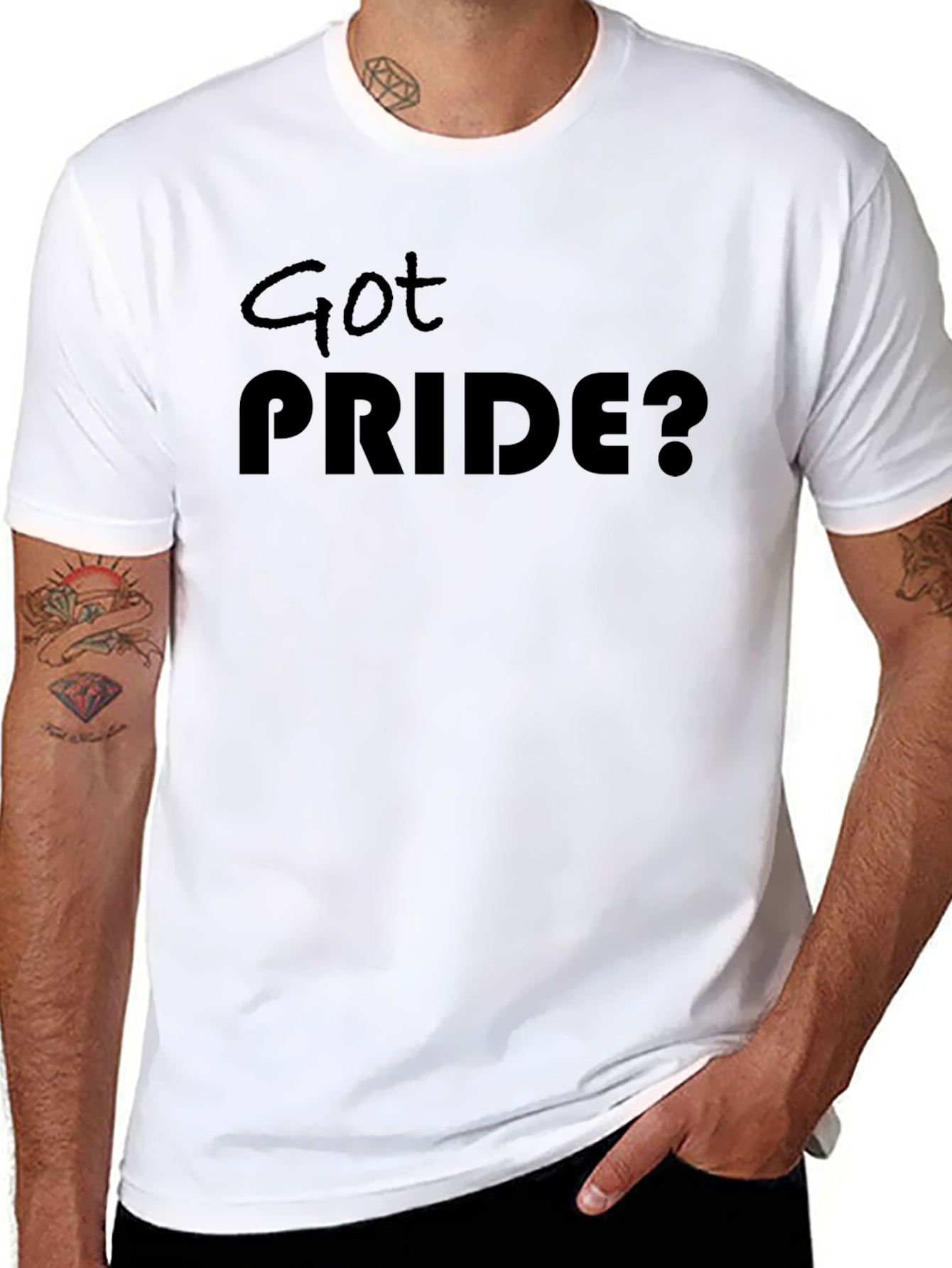 Got Pride? Black Graphic T-Shirt